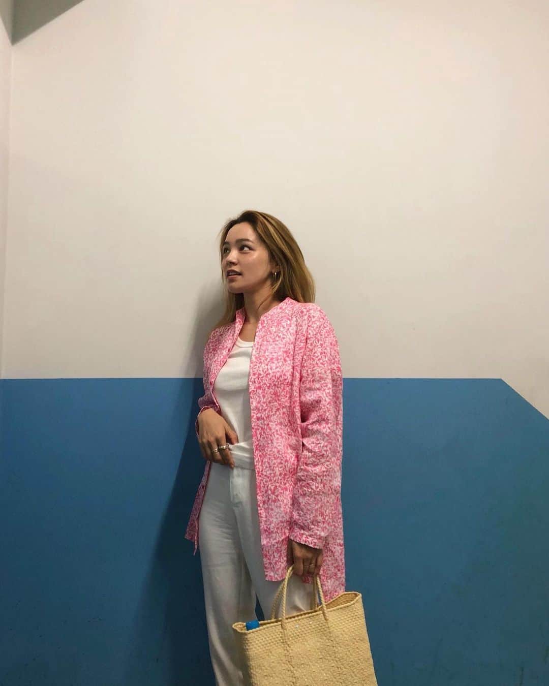 ステファニーのインスタグラム：「💞 pink pink pink!!」