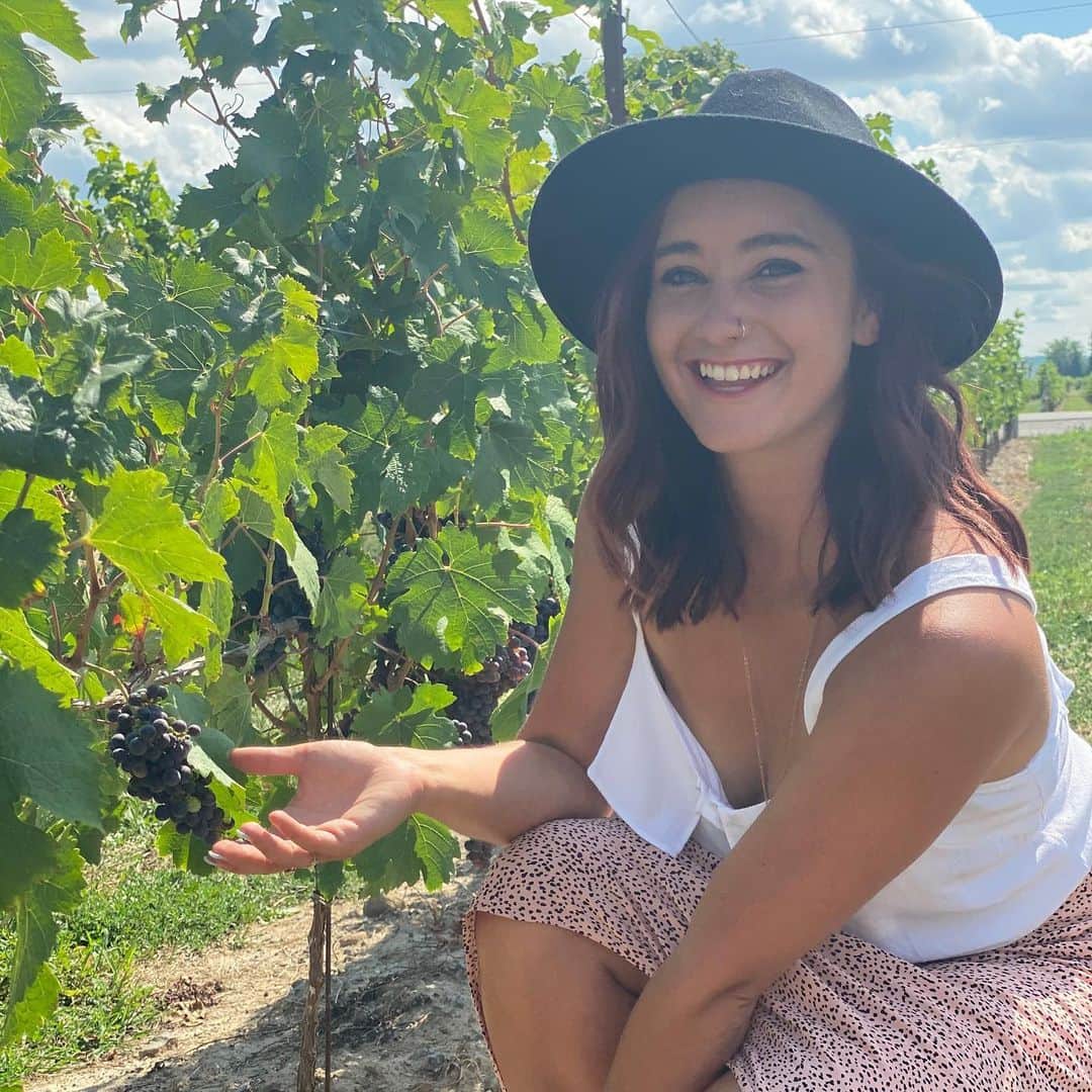 ケイトリン・オズモンドさんのインスタグラム写真 - (ケイトリン・オズモンドInstagram)「Me in the wild 🥰  • • #believeinbubbles  #truiswinery #waynegretzkywinery #pondviewwinery #girlsday #winelover」9月2日 5時14分 - kaetkiss