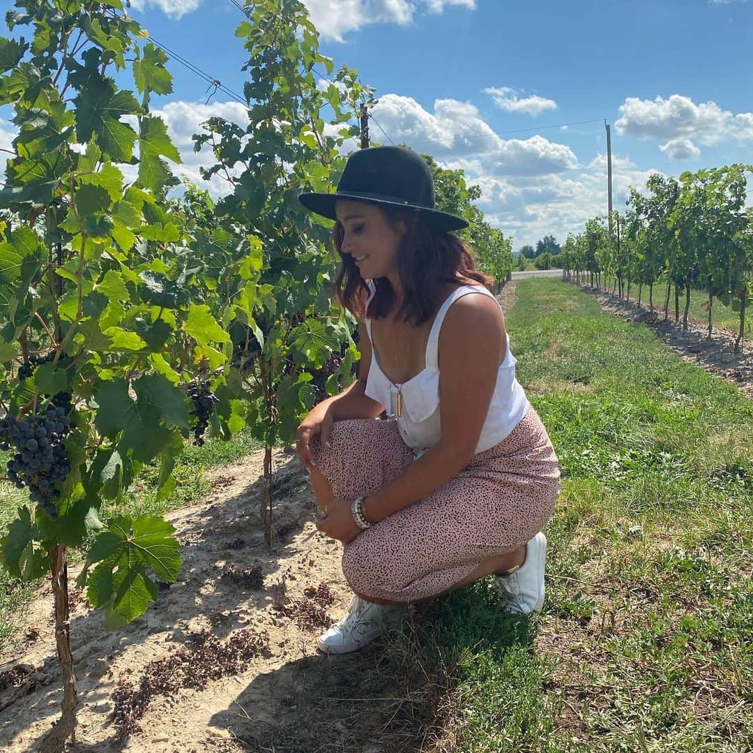 ケイトリン・オズモンドさんのインスタグラム写真 - (ケイトリン・オズモンドInstagram)「Me in the wild 🥰  • • #believeinbubbles  #truiswinery #waynegretzkywinery #pondviewwinery #girlsday #winelover」9月2日 5時14分 - kaetkiss