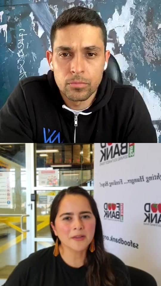 ウィルマー・バルデラマのインスタグラム：「#6FeetApart Chat with Zuani Villarreal, Director at Feeding America.. a thank you, and how we can join. #HungerActionMonth (@feedingamerica @iwillharness)」