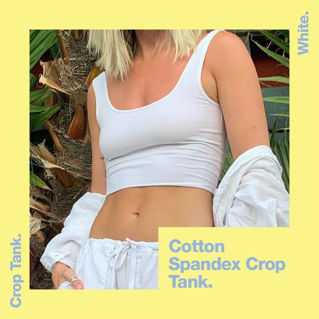 American Apparelさんのインスタグラム写真 - (American ApparelInstagram)「Flaunt It Like @odessalu in the Cotton Spandex Crop Tank. Link in Bio. Tag us for a feature.  . . #AmericanApparel #SummerBasics #CropTops #Tanks」9月2日 6時00分 - americanapparel