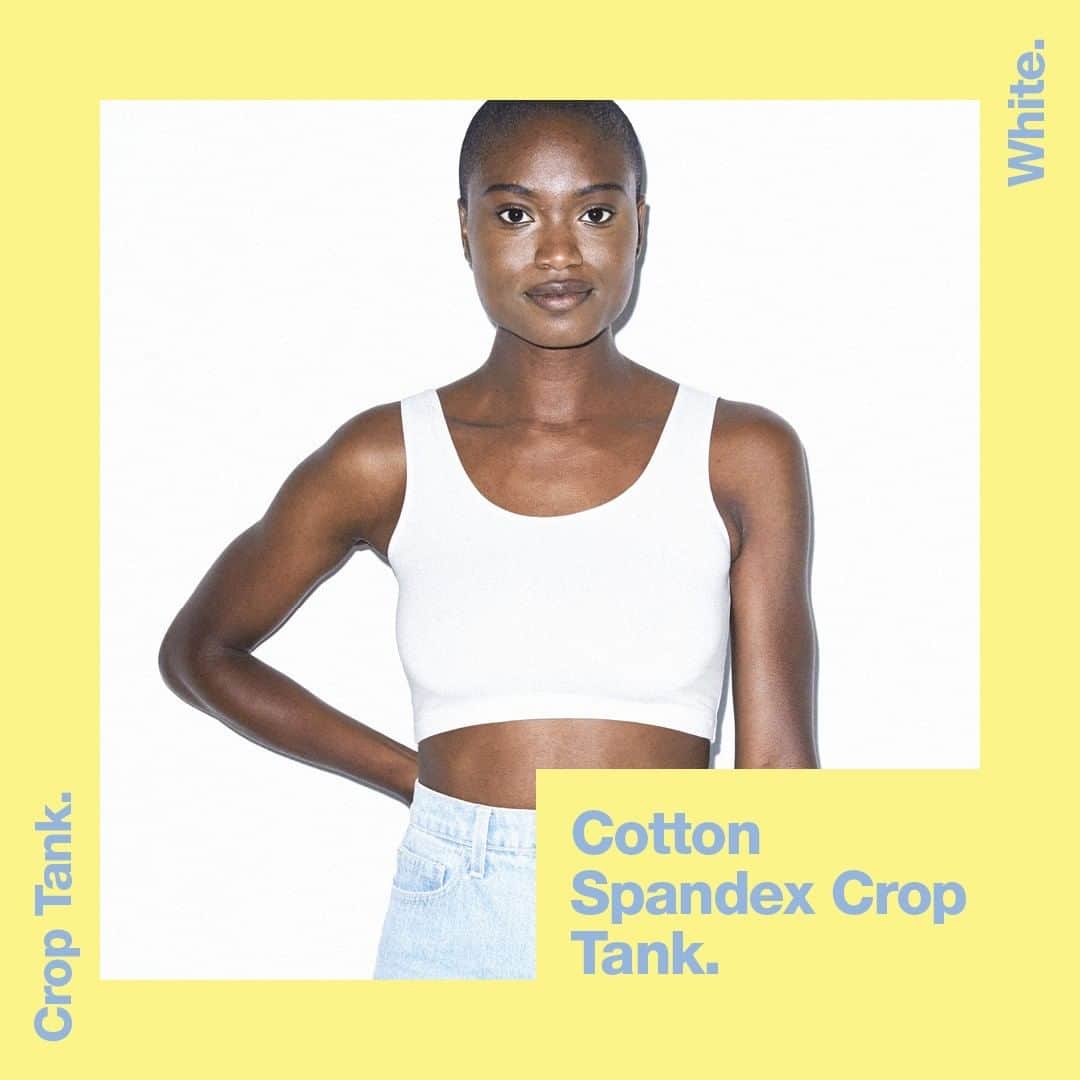 American Apparelさんのインスタグラム写真 - (American ApparelInstagram)「Flaunt It Like @odessalu in the Cotton Spandex Crop Tank. Link in Bio. Tag us for a feature.  . . #AmericanApparel #SummerBasics #CropTops #Tanks」9月2日 6時00分 - americanapparel