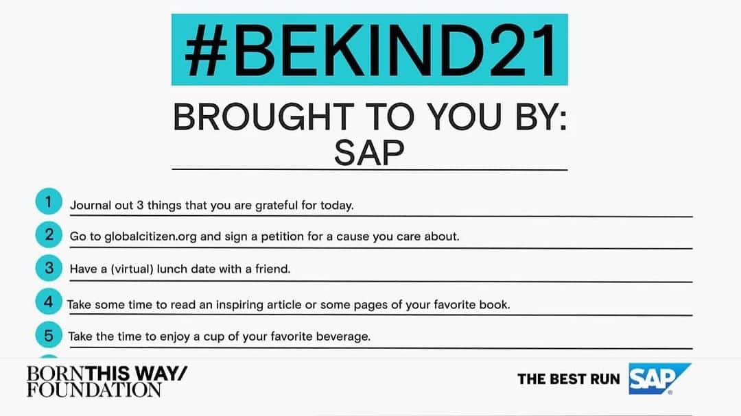 のインスタグラム：「Let's make this world a kinder place! ♥️ Join us as we participate in @btwfoundation's #BeKind21 challenge from September 1st to 21st: http://sap.to/6179GUsMN」