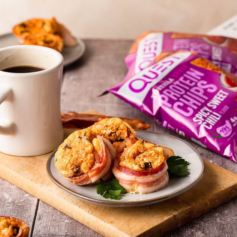 questnutritionさんのインスタグラム写真 - (questnutritionInstagram)「Questified Bacon Egg Cups. September is off to a solid start. 🥓🍳😋💪 • 👉 FULL RECIPE LINK IN BIO (swipe left to 2nd card) 👈 • Per serving: 10g protein, 2g carbs, 8g fat (2g net carbs) #OnaQuest #Questify #QuestNutrition #QuestChips」9月2日 1時56分 - questnutrition