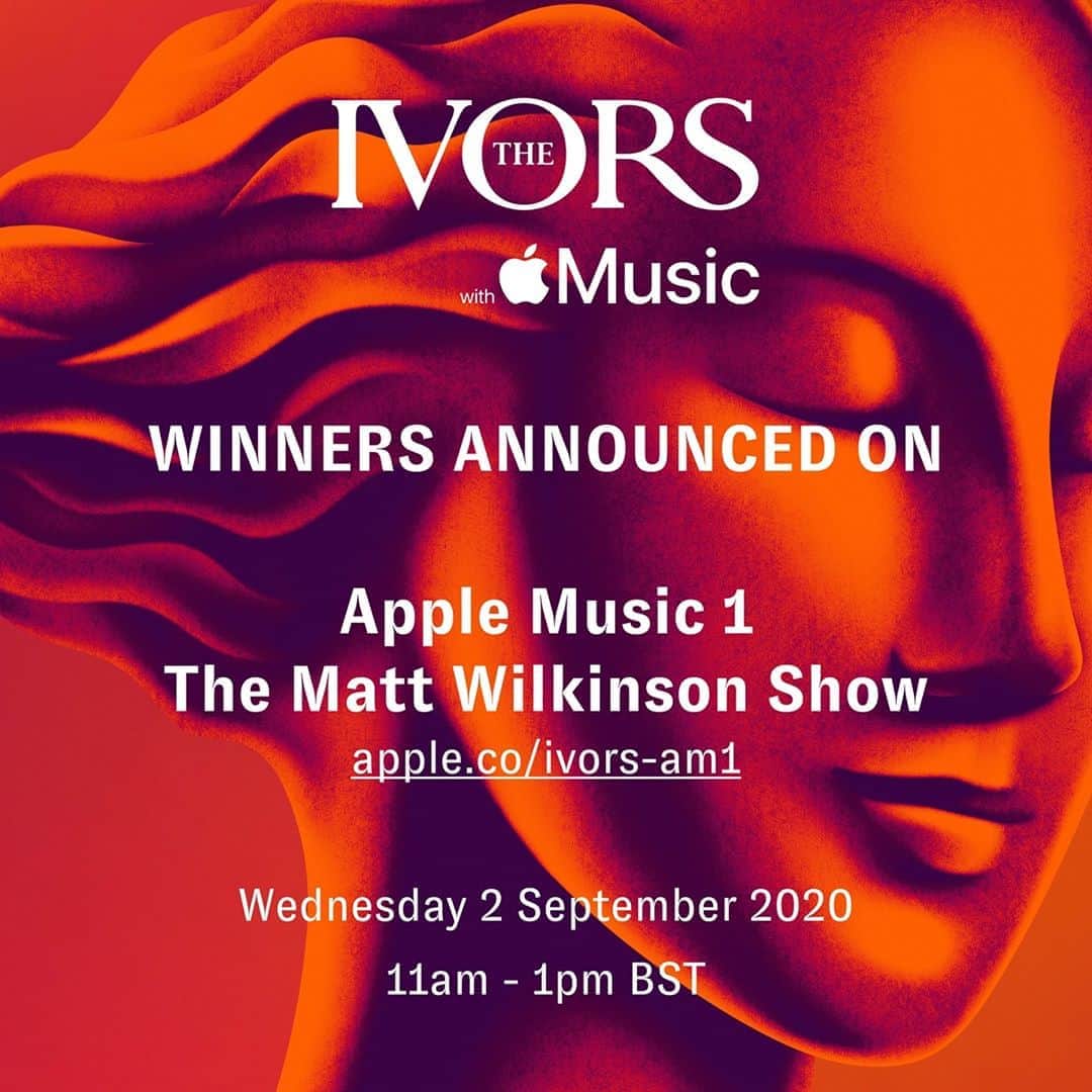 PRS for Musicさんのインスタグラム写真 - (PRS for MusicInstagram)「Don't miss #TheIvors 2020 winners reveal on @AppleMusic 1 tomorrow at 11am UK time.」9月2日 2時10分 - prsformusic