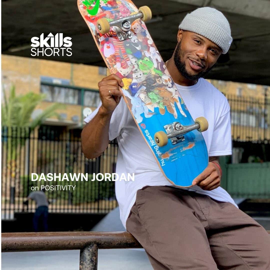 ダショーン・ジョーダンのインスタグラム：「Being a professional athlete is so much more than mastering the fundamentals. It’s about learning & learning about yourself. I’m so excited to announce that I’ve joined The Skills where I’ll be sharing some tips on getting better at skateboarding and talking about a topic that is so Important to me - staying positive.⁣ ⁣ Even better, it’s not just me - with All-Access membership you’ll hear my lessons, plus learn from @m_phelps00 , @kerrileewalsh @mariasharapova @shaunwhite @larryfitzgerald & a whole bunch of other sports icons. Exclusively at @theskills . #TheSkills」