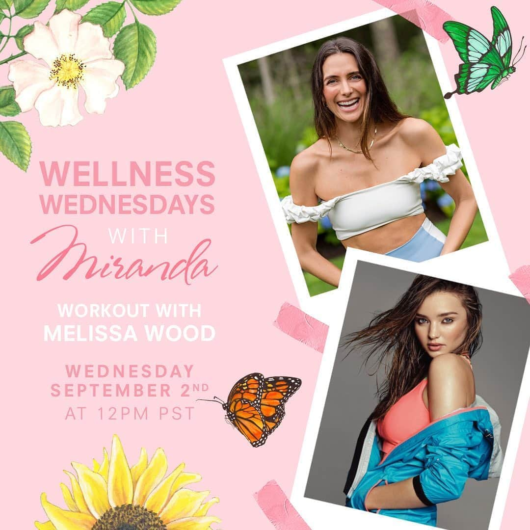 ミランダ・カーさんのインスタグラム写真 - (ミランダ・カーInstagram)「I’m so excited for tomorrow’s Wellness Wednesday with @MelissaWoodHealth 🥰 See you all live tomorrow at 12pm PT for a fun and reenergizing workout 💪💖」9月2日 2時20分 - mirandakerr