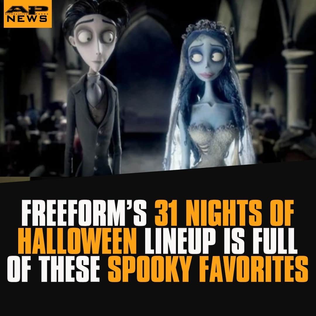 Alternative Pressさんのインスタグラム写真 - (Alternative PressInstagram)「Grab the popcorn and Halloween treats because @freeform has some spooky classics heading your way in October 👻  What classic Halloween film are you looking forward to watching the most this season? ⁠ LINK IN BIO⁠ .⁠ .⁠ .⁠ #freeform #abcfreeform #halloween #halloween2020 #halloweenmovies #31nightsofhalloween #31nightsofhalloween2020 #halloweenclassics #alternativepress #altpress」9月2日 3時01分 - altpress