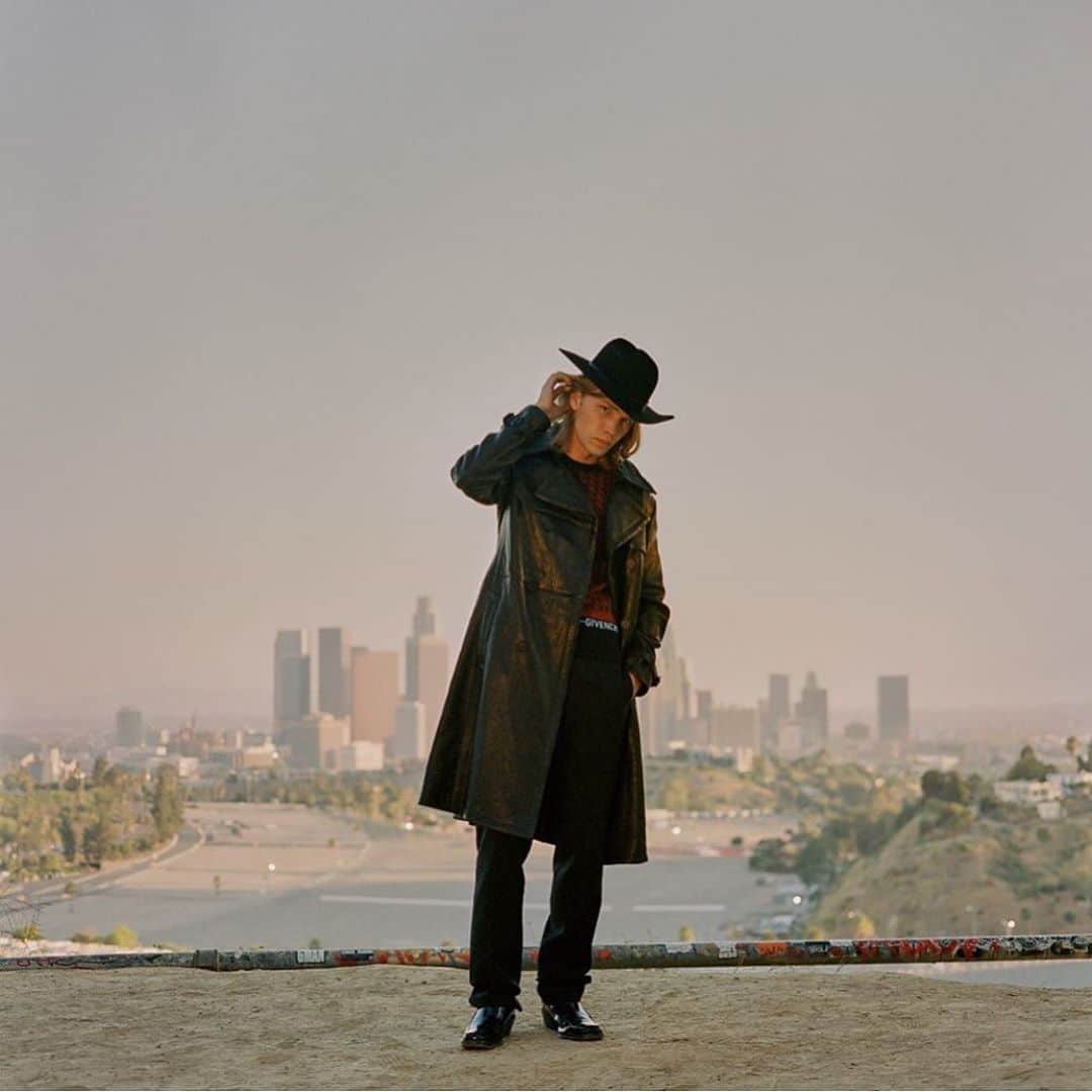Nick Fouquetのインスタグラム：「▪️@oddamagazine  Charlie Plummer with Drifter hat #Givenchy #NF ▪️」