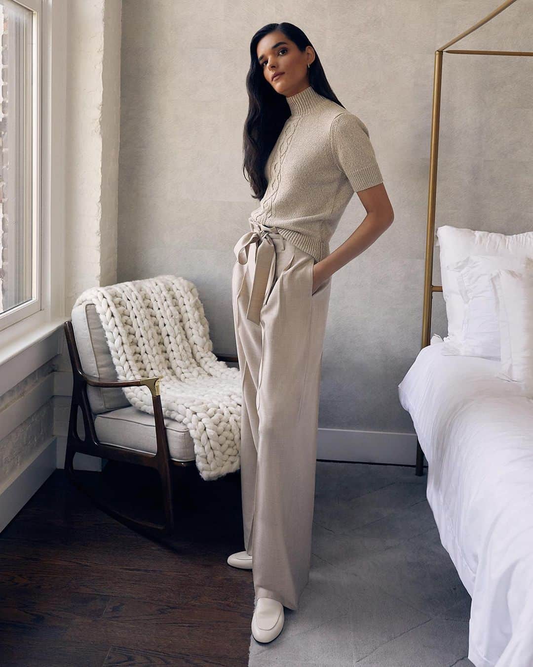 Saks Fifth Avenueのインスタグラム：「Take a stylish cue from @lafayette148ny's latest neutral pieces to carry you through the season ahead. #SaksStyle」