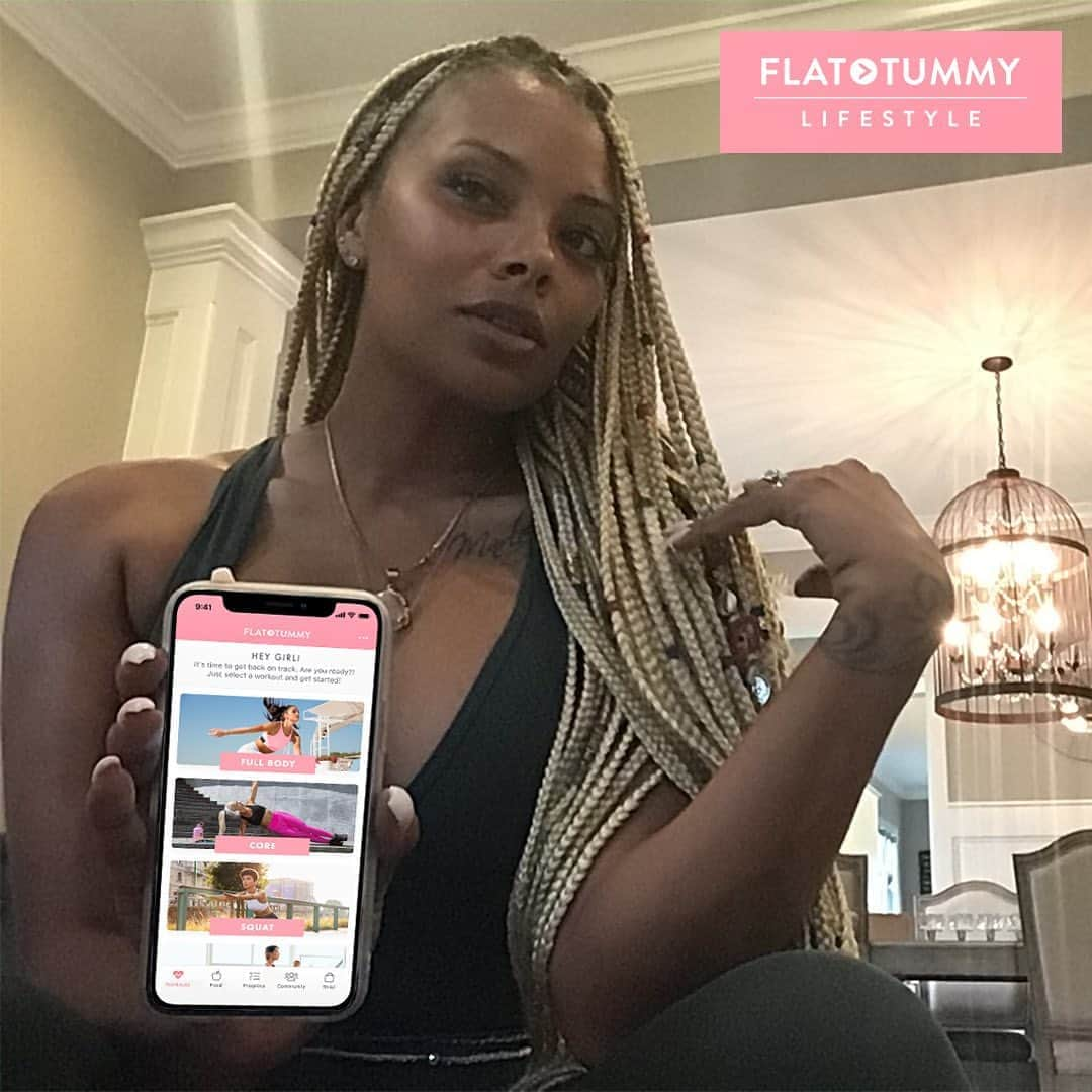 エヴァ・マルセルさんのインスタグラム写真 - (エヴァ・マルセルInstagram)「#ad can’t get enough of @flattummyapp 💪🏽 it’s got everything I need from workouts to recipes and even a progress tracker. Don’t miss you’re chance to join 3.5 million women kicking butt and taking names! Download your 7 day free trial today!」9月2日 8時24分 - evamarcille