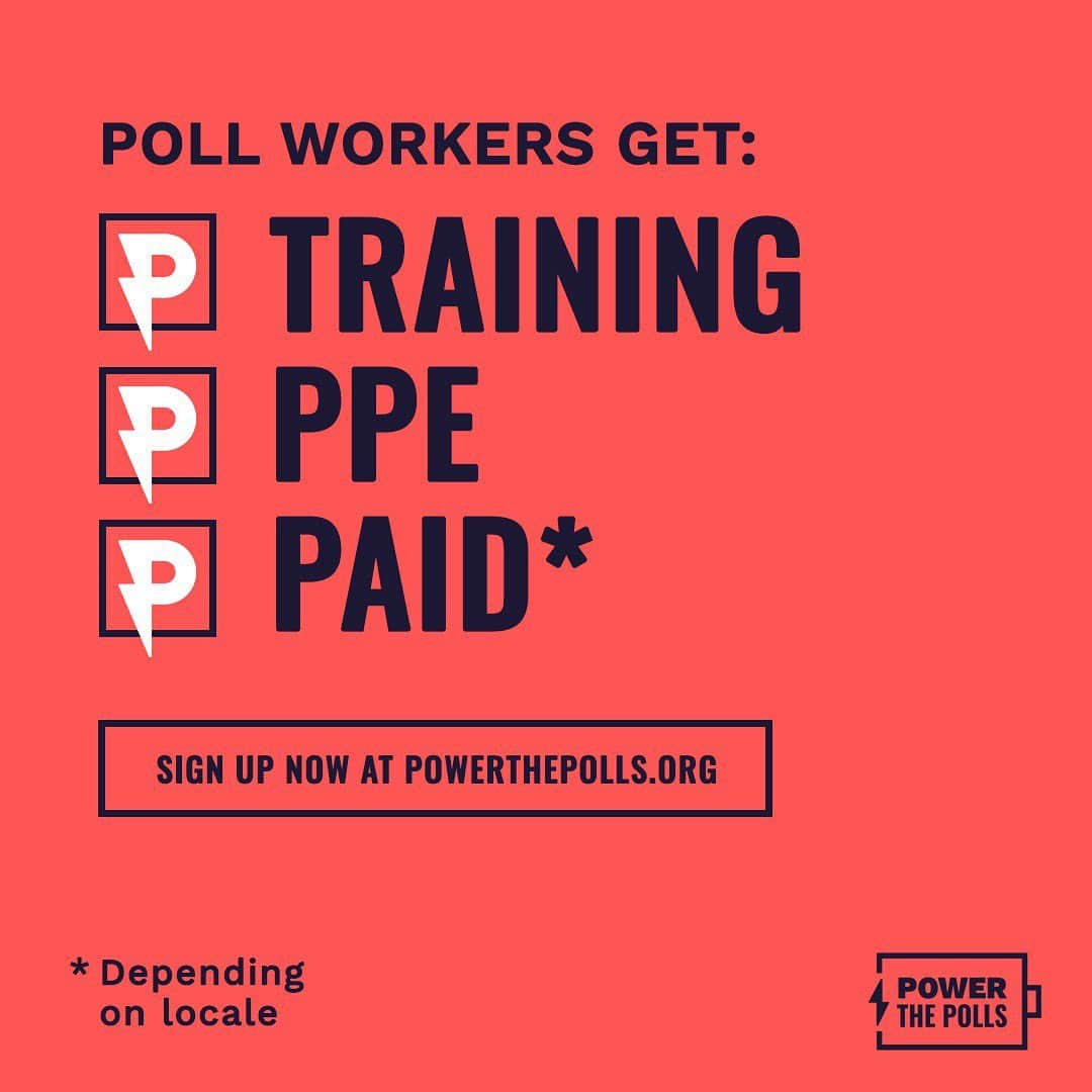 ベラミー・ヤングさんのインスタグラム写真 - (ベラミー・ヤングInstagram)「Poll Workers are essential to our democracy, and our country is facing a huge shortage this year. We need enough #PollWorkers to staff polling places so voters can cast their ballot quickly and safely. Go to the link in my bio if you want to learn more about being a poll worker in your county! Thanks for considering it! #WeThePeople 🗳✅❤️」9月2日 8時46分 - bellamyyoung