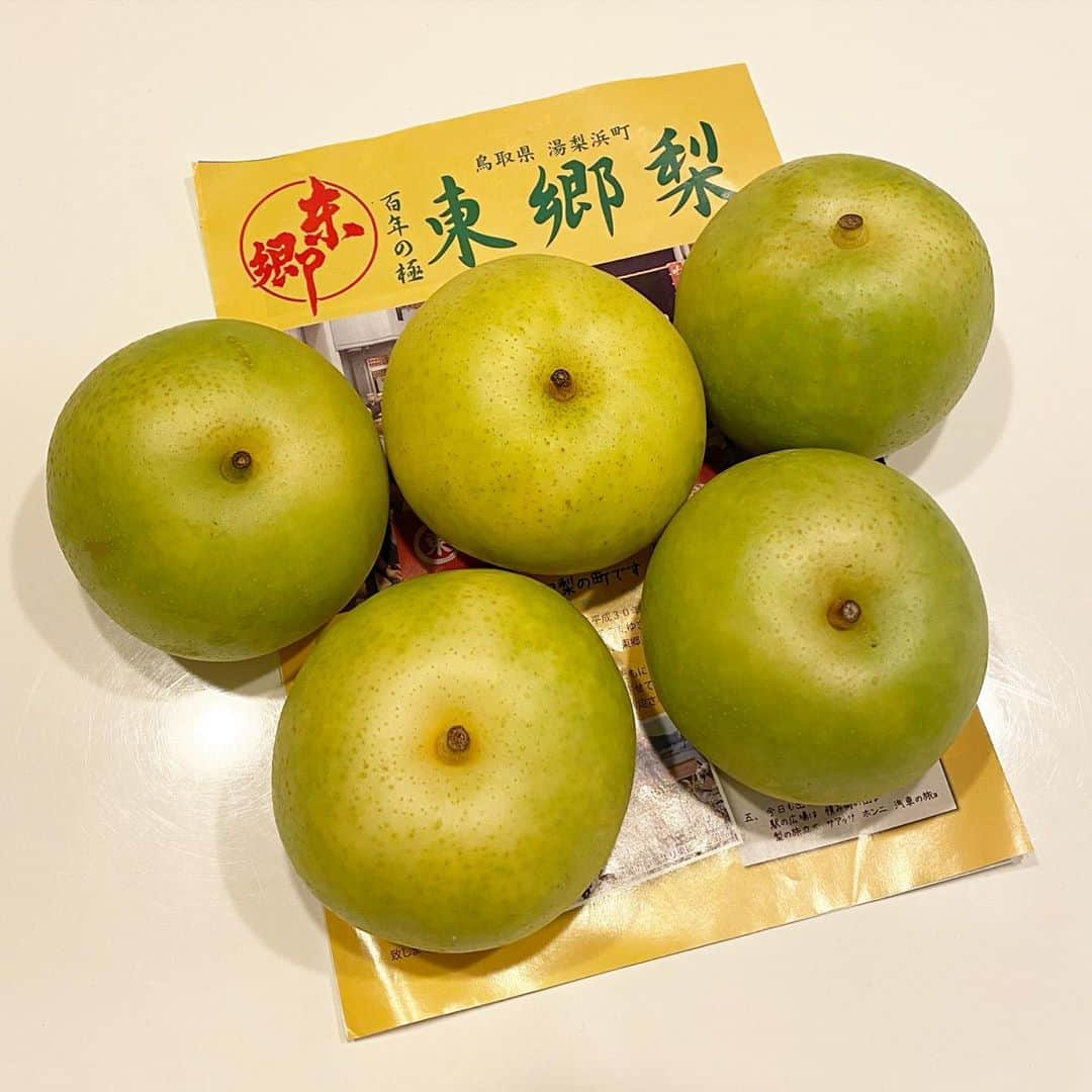 川島恵さんのインスタグラム写真 - (川島恵Instagram)「鳥取の20世紀梨🍐が、 実家から届きました🍐みずみずしくて美味しい🍐 ・ #梨 #二十世紀梨 #実家は島根 #季節の味 #季節の味覚 #鳥取県湯梨浜町」9月2日 9時10分 - mrt.kawashima