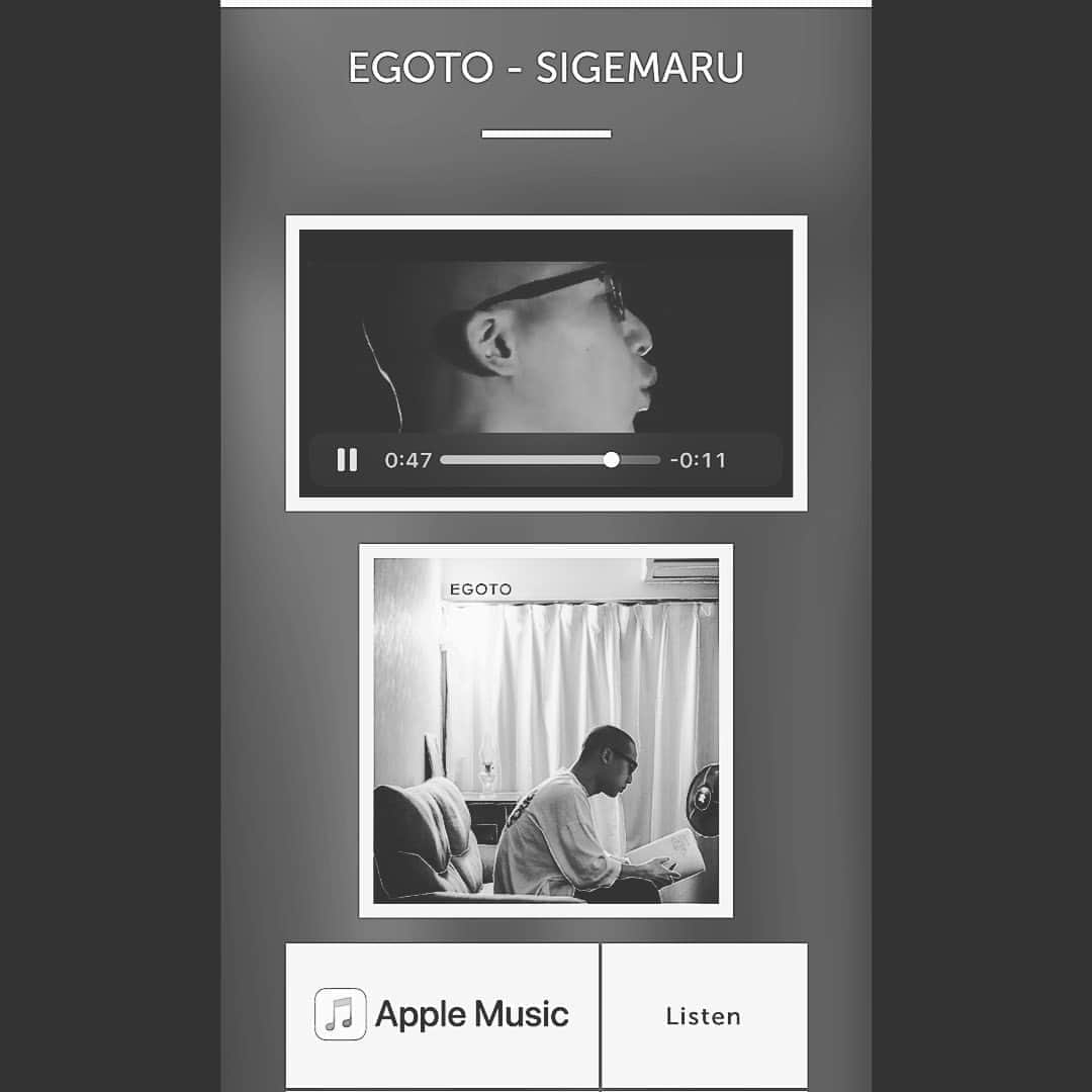 白幡啓さんのインスタグラム写真 - (白幡啓Instagram)「しげまるさんが ソロアルバムを出しました。 （甥っ子です）. 「EGOTO」. jazzmix のラップ？？なの？ 洒落てます。 Apple miusicでダウンロードできます。  まず、聴いてみて下さい😊  こんな大きくなって、 こちらも、そうなる訳よね。。。 今日はリリースにはとても向いている日❤️ 叔母はしめしめ😎と 思っています❤️❤️❤️  頑張ってね！！  シゲマルを宜しく🙏❤️🙏」9月2日 15時53分 - 1030kei