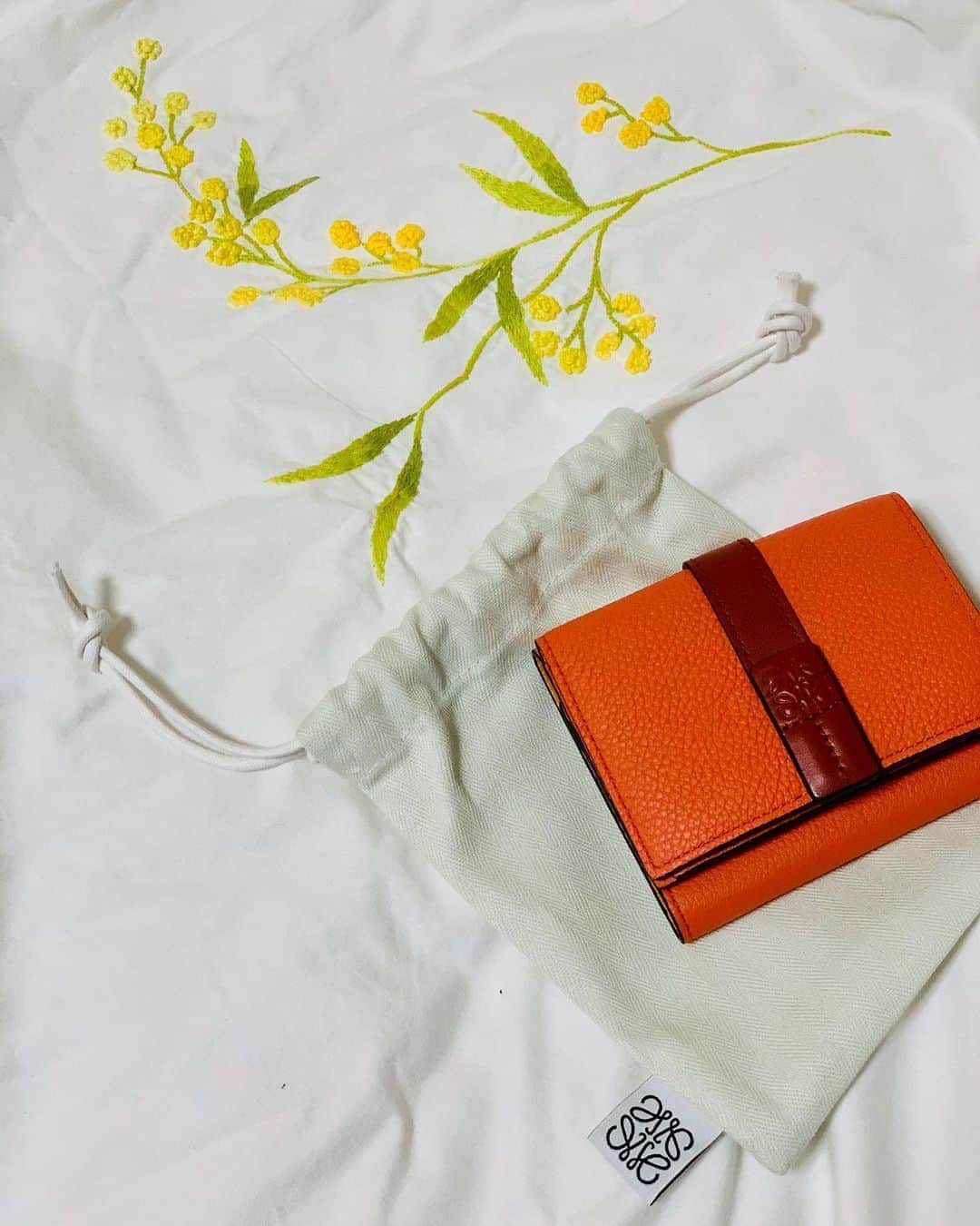 のインスタグラム：「.﻿ 28さいの誕生日におさいふを新調しました！﻿ ﻿ 前のお財布を大学入学祝いで両親に買ってもらい十年間おせわになってきました🥺👛﻿ ﻿ そのお財布の卒業式を今夜20じ﻿ まきまきチャンネルにてあっぷします👼🏻🧡💛 興味ないなんて言わずにみてね！！笑﻿ ﻿ #まきまきチャンネル﻿ #YouTube﻿ #卒業式#あそびにきてね #財布#wallet#ミニ財布デビュー﻿ #革が柔らかくて変幻自在﻿ #お色がおきにいり#loewe」