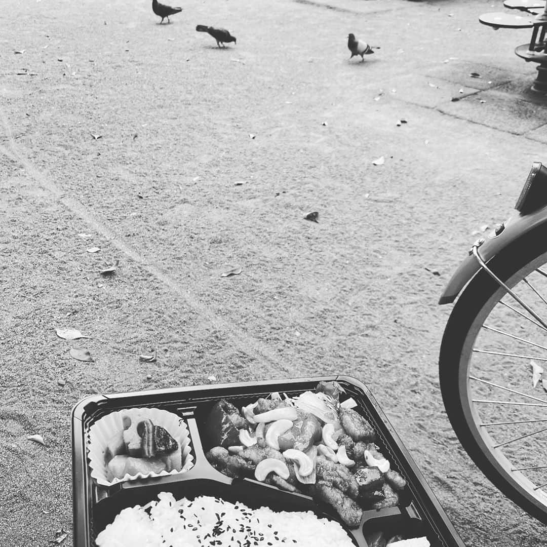 天沼知恵子さんのインスタグラム写真 - (天沼知恵子Instagram)「お昼は公園で鳩に狙われながら、 お弁当をしっかり食べて🍱 夜までびっしりインパクトボディで頑張ります！(^^)  #カッシュナッツ炒め  #お昼が楽しみになるお弁当  #life」9月2日 11時16分 - amanuma_chan.impact_a_body