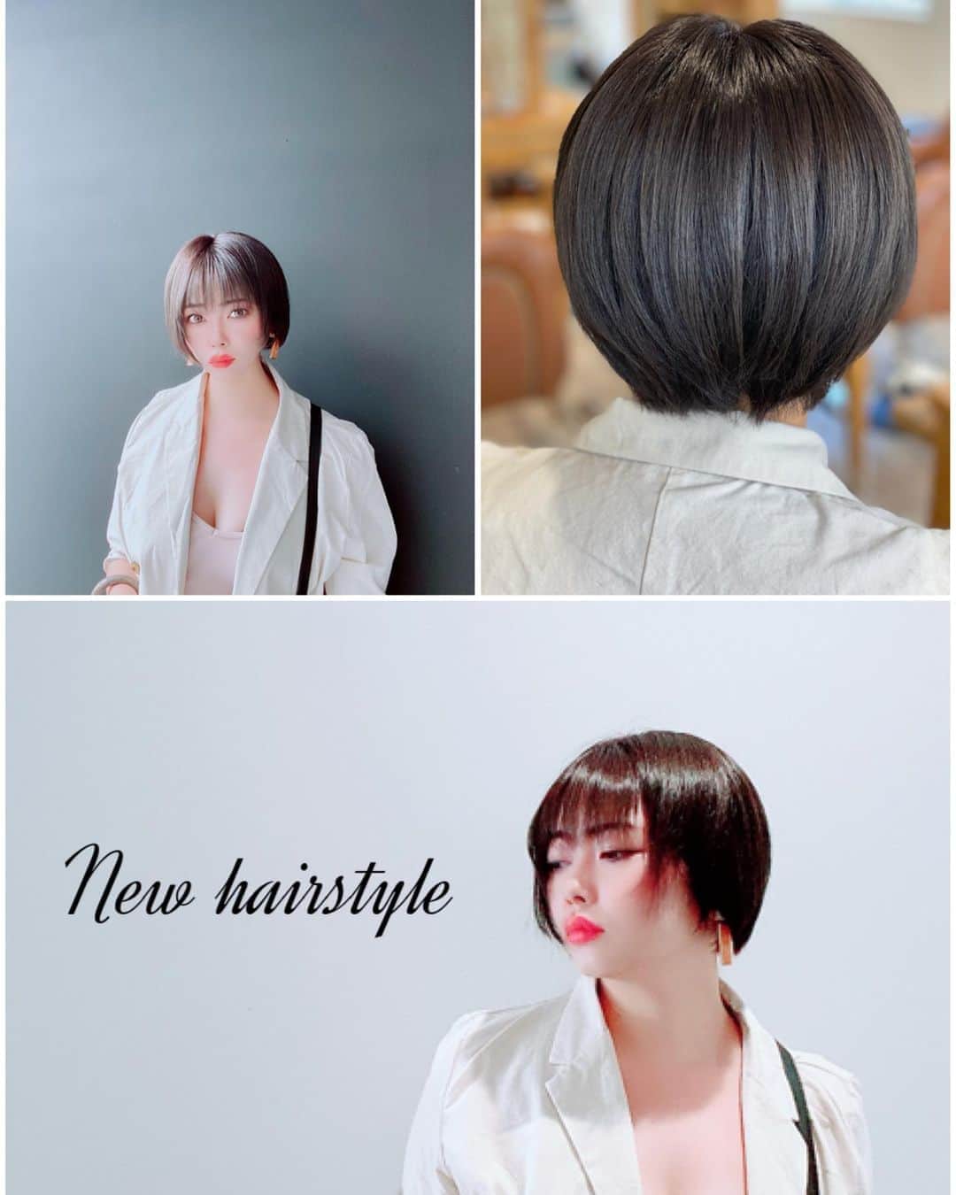 のインスタグラム：「New hair style   ９月の髪型！ 伸ばすのに襟足整えてもらった。長さはかえず、かるくしてきたよ！！  紫か青で迷って  パープルガーネット アメジスト サファイアみて  アディクシーカラーの アメジストとサファイアのいいとこどりの 紫と青っぽい コバルトブルーにしました！！  7トーンケラスターゼハイダメージトリートメント。 サラサラ艶々。  ブルーのようなパープルのようなグレー系ブラックの暗髪カラー！！  トレンドとか気にしないですきな暗髪カラーにした！まだ紫外線きついから色落ち早いかもだけど。明るくすると暗くしたくなる。暗くすると明るくしたくかる。短くすると伸ばしたくなる天邪鬼。  #美容室　#イメチェン　#ヘアカラー  #アディクシーカラー #ヘアスタイル　#髪色 #ヘアースタイル #カラー #美容好きな人と繋がりたい  #Instahair #大人スタイル　#💈 #暗髪 #サロン　#ホットペッパー　#beauty #hair #cut  #hairstyle #愛されヘア　#ウルフカット  #instahair #ボブ #haircut #myfashion #30代ヘアスタイル #東京 #l4l #ミディアムヘア  #darkhair」