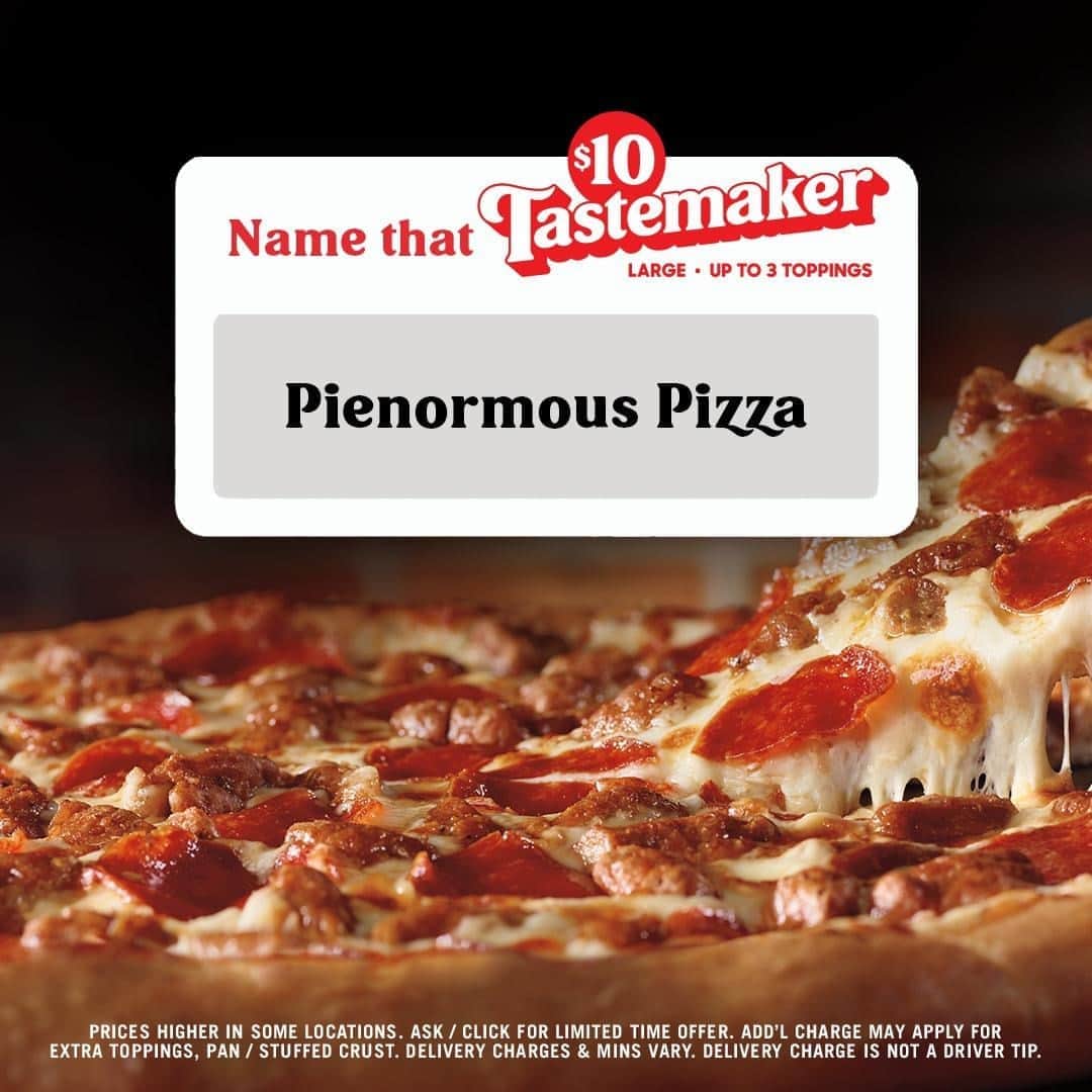 Pizza Hutさんのインスタグラム写真 - (Pizza HutInstagram)「We asked fans to Name That Tastemaker. @movingpicturesin2112 came through with the 🏆🍕: Pienormous Pizza.」9月3日 0時30分 - pizzahut