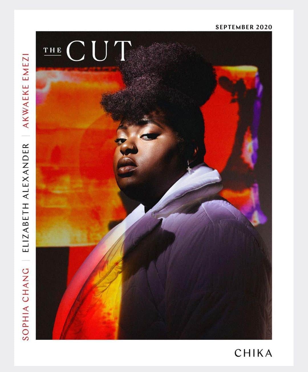 ジェームスロングのインスタグラム：「@chikalogy on the September cover of @thecut in @iceberg 😍 @djenebaaduayom photo - styling @icontips」