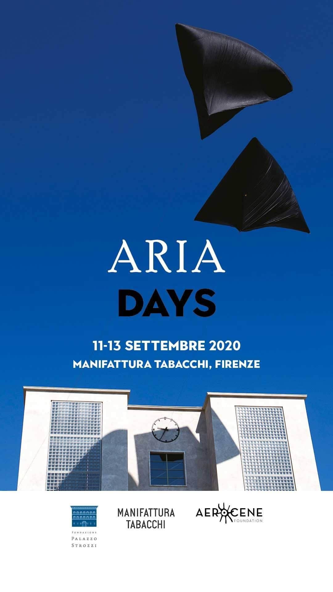 のインスタグラム：「Prosegue la collaborazione tra Fondazione Palazzo Strozzi e Manifattura Tabacchi che, con Aerocene Foundation, presentano da venerdì 11 a domenica 13 settembre ARIA Days: tre giornate dedicate ai voli delle grandi sculture aerosolari ideate da Tomás Saraceno come manifesto di una nuova epoca dell’uomo e di una nuova idea di mobilità, libera dall’uso di combustibili fossili. Al link in bio trovi tutte le informazioni.  #TomasSaraceno @studiotomassaraceno #StudioTomasSaraceno #PalazzoStrozzi @manifatturatabacchifi #manifatturatabacchi #manifatturatabacchifirenze  #Aria @aerocene #Aerocene #AeroCommunity #FreeFromFossilFuels #Firenze #Florence #Tuscany #Toscana #Mostra #Exhibition #ArtGram #ContemporaryArt」
