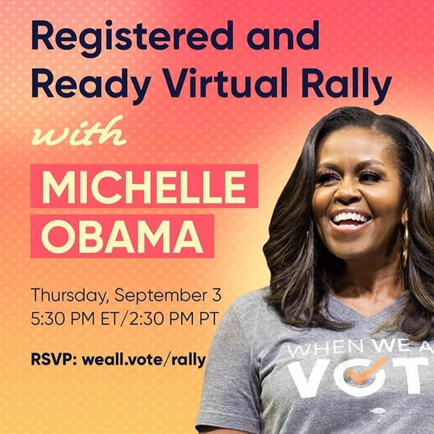 レオナルド・ディカプリオさんのインスタグラム写真 - (レオナルド・ディカプリオInstagram)「From @WhenWeAllVote: Our co-chair @MichelleObama will be joining our Registered and Ready Virtual Rally LIVE this Thursday at 5:30 ET. RSVP using the link in @whenweallvote’s bio.」9月3日 0時53分 - leonardodicaprio