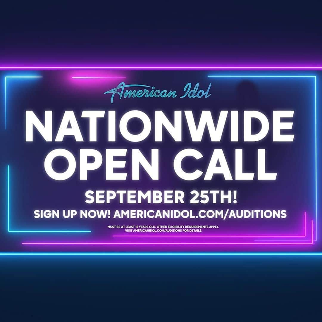 American Idolさんのインスタグラム写真 - (American IdolInstagram)「We’ve added 🎤🎤4 OPEN CALLS🎤🎤 to #IdolAcrossAmerica! Go on and take the chance!  Sign up now at ✨AmericanIdol.com/Auditions✨  to reserve your online audition during either your region's date or our final NATIONWIDE event. You'll get to show our producers face-to-face why you deserve to be #TheNextIdol!」9月3日 1時00分 - americanidol