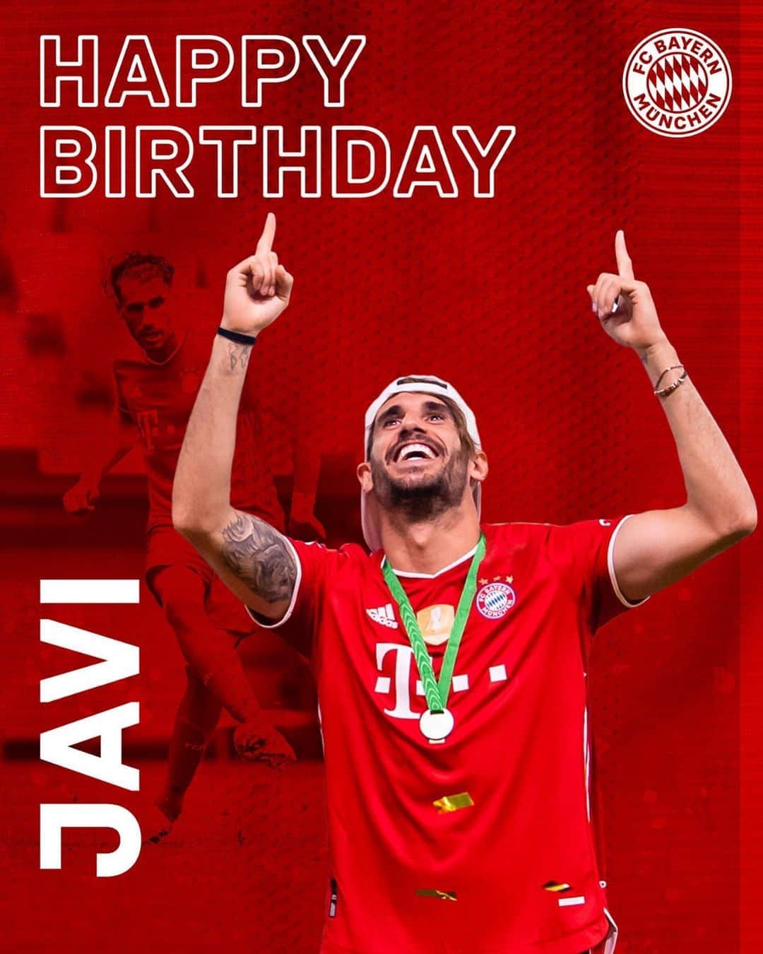 バイエルン・ミュンヘンさんのインスタグラム写真 - (バイエルン・ミュンヘンInstagram)「Happy Birthday, @javi8martinez! 🎈🎁  Celebrate our number 8️⃣ with free printing today only! 🙌  #MiaSanMia #FCBayern #HBD #MiaSanChampions #football」9月2日 16時16分 - fcbayern