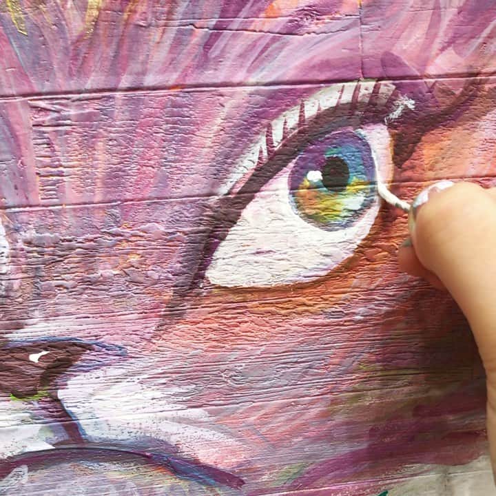 チアキコハラのインスタグラム：「aye👁🐱✨✨目潤わせてます🐱  . Glittering eyes #art #artwork#cat #illustration #aye  #drawing #acrylicpainting #動畫片  #漫畫　#日本動漫　#chiakikohara」