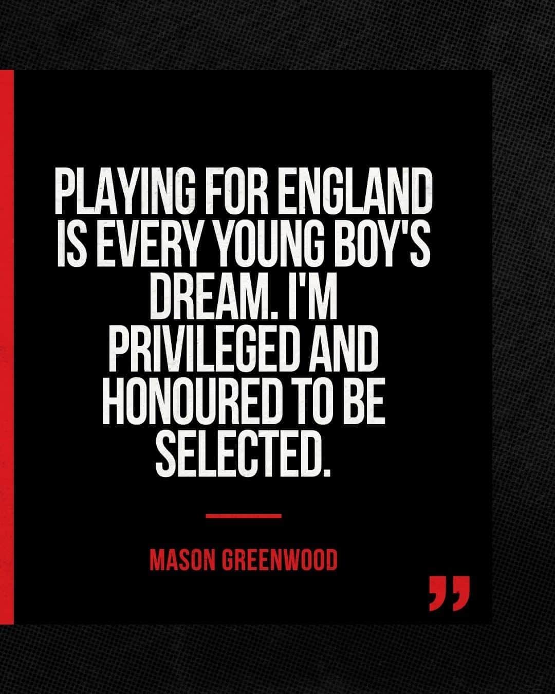 マンチェスター・ユナイテッドさんのインスタグラム写真 - (マンチェスター・ユナイテッドInstagram)「🏴󠁧󠁢󠁥󠁮󠁧󠁿 #MasonGreenwood could make his senior #England debut on Saturday 💪 #MUFC #ThreeLions」9月2日 18時47分 - manchesterunited