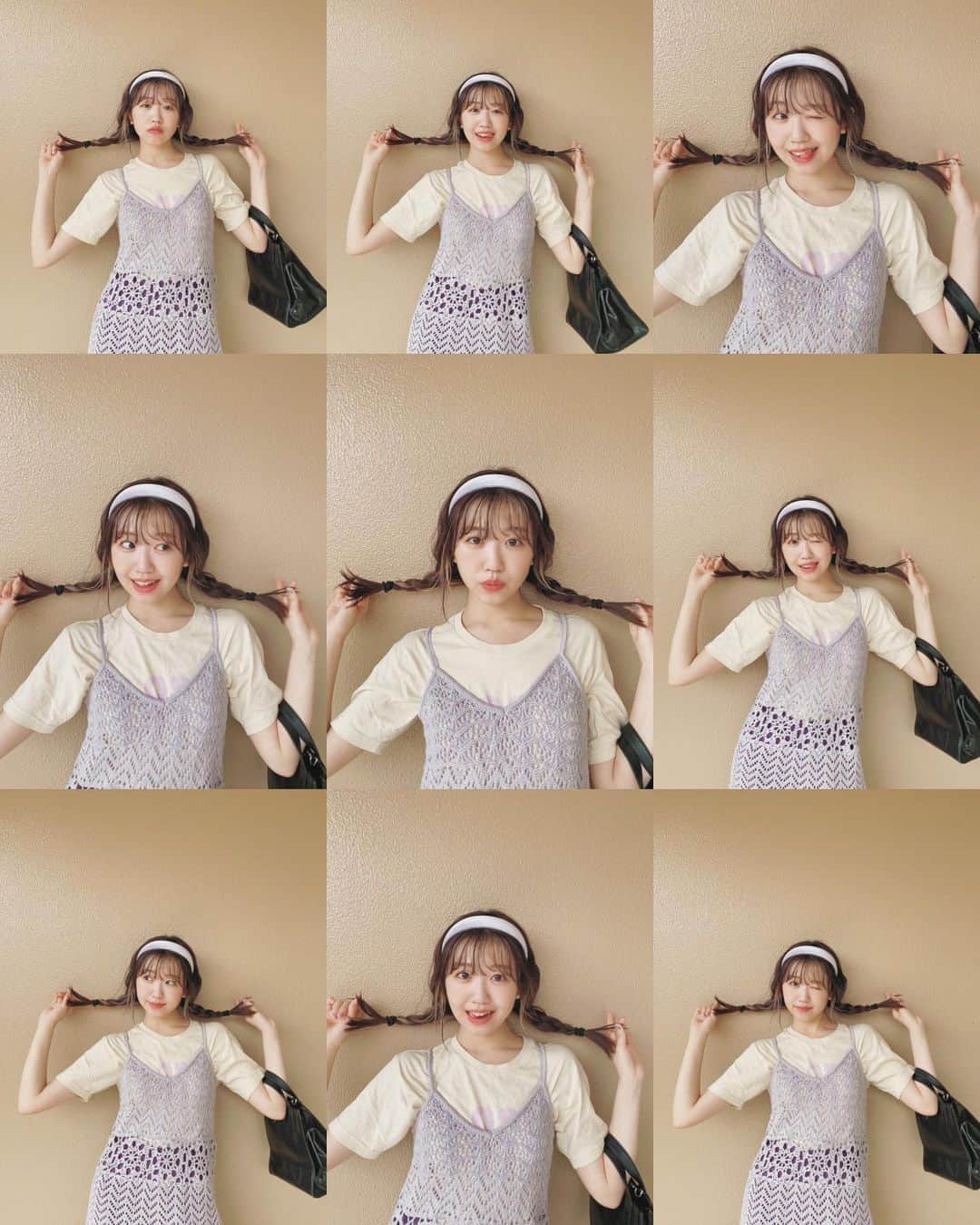 のインスタグラム：「🟣💜☂️🟪🌂 #れいなすたいる」