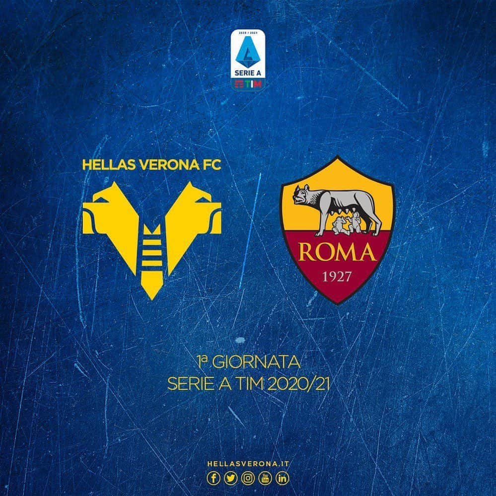 エラス・ヴェローナFCさんのインスタグラム写真 - (エラス・ヴェローナFCInstagram)「#SerieATIM 2020/21  INIZIAMO COSÌ 🔥🟡🔵  #VeronaRoma   #HVFC」9月2日 19時13分 - hellasveronafc