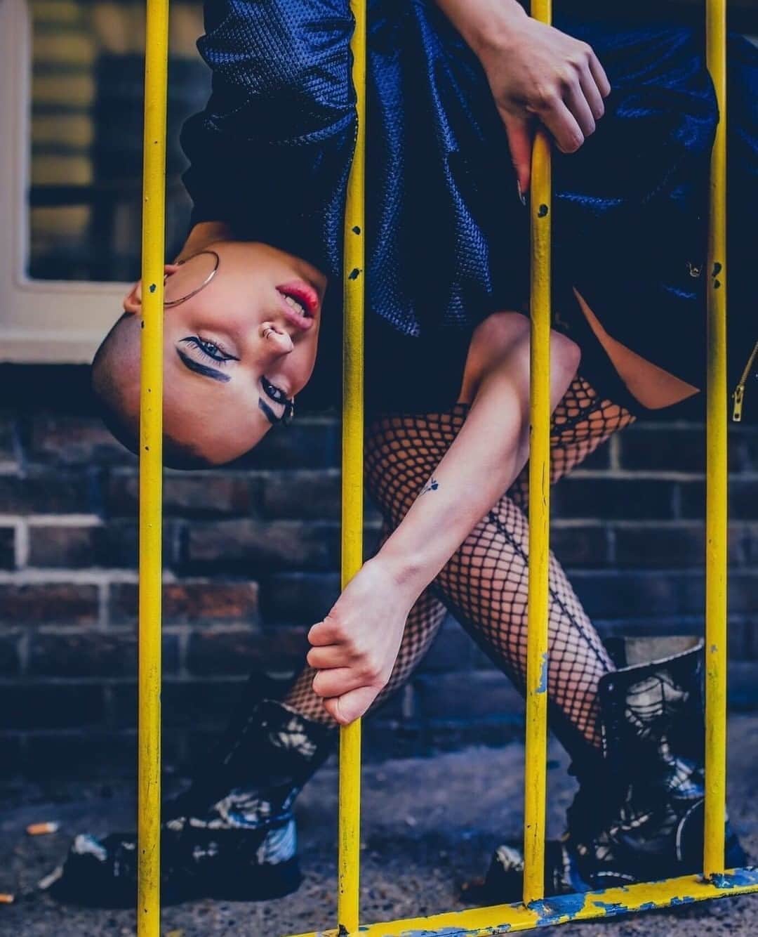 アンダーグラウンドのインスタグラム：「@licornelle⁠ wears the Original Steel Cap Commando Boot - 10 eyelet combat boot and this one with a spider web print leather- available from our custom made selection.⁠ ⁠ AUTHENTIC.⁠ BRITISH.⁠ SUB CULTURE INSPIRED.⁠ SINCE 1981.⁠ ⁠」