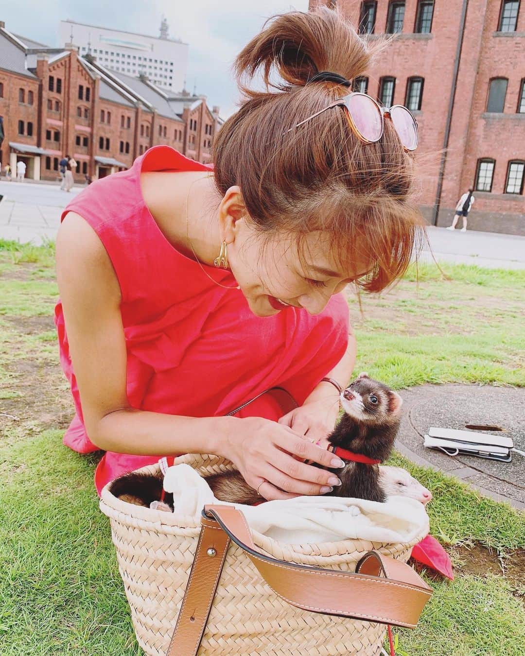 澤田南のインスタグラム：「🐿💕 新しい友達でけた♡」