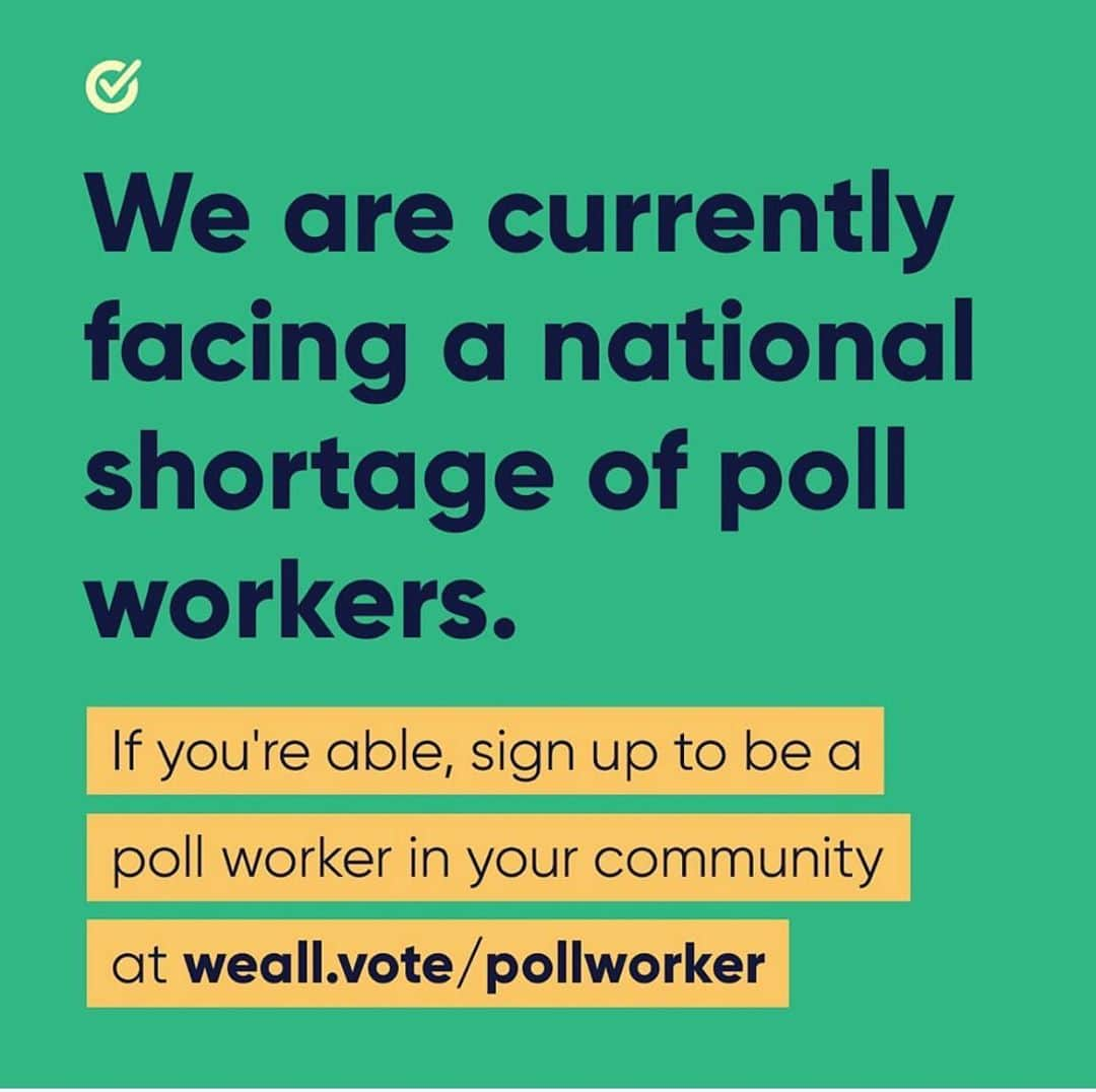 ケイコ・アジェナさんのインスタグラム写真 - (ケイコ・アジェナInstagram)「There is a national shortage of poll workers. If you are able, please consider working the polls on Election Day. November 3rd! It is so essential that we get every vote counted this year. ❤️ Who knows, you might just meet the love of your life, save democracy and have the best story to tell about it. #nationalpollworkerrecruitmentday #Vote2020 @whenweallvote @powerthepolls」9月2日 22時20分 - keikoagena