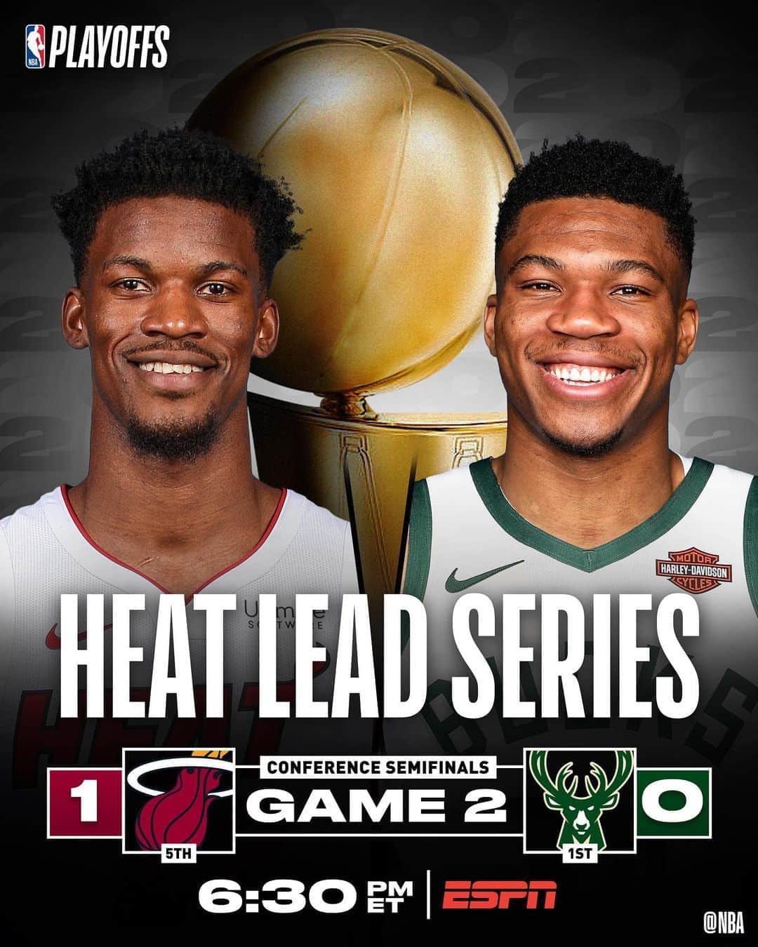NBAさんのインスタグラム写真 - (NBAInstagram)「Will the @miamiheat go up 2-0, or will the @bucks even the series 1-1??  ⏰: 6:30pm/et 📺: ESPN  #WholeNewGame  #NBAPlayoffs」9月2日 23時17分 - nba