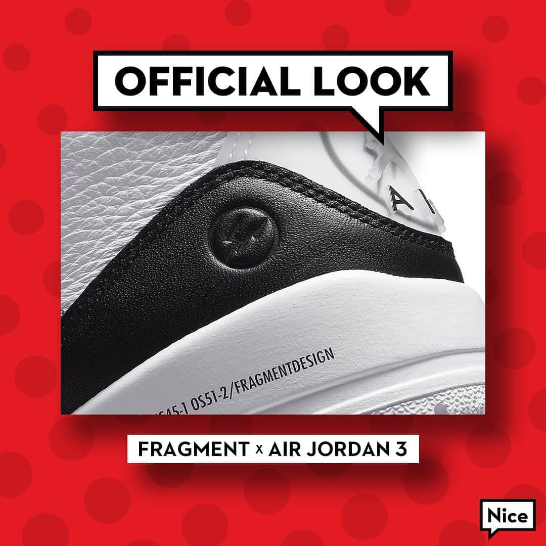 Nice Kicksさんのインスタグラム写真 - (Nice KicksInstagram)「Cop or Drop? 🤔 Official look at the #FragmentDesign x #AirJordan3. ⚡️」9月3日 9時39分 - nicekicks