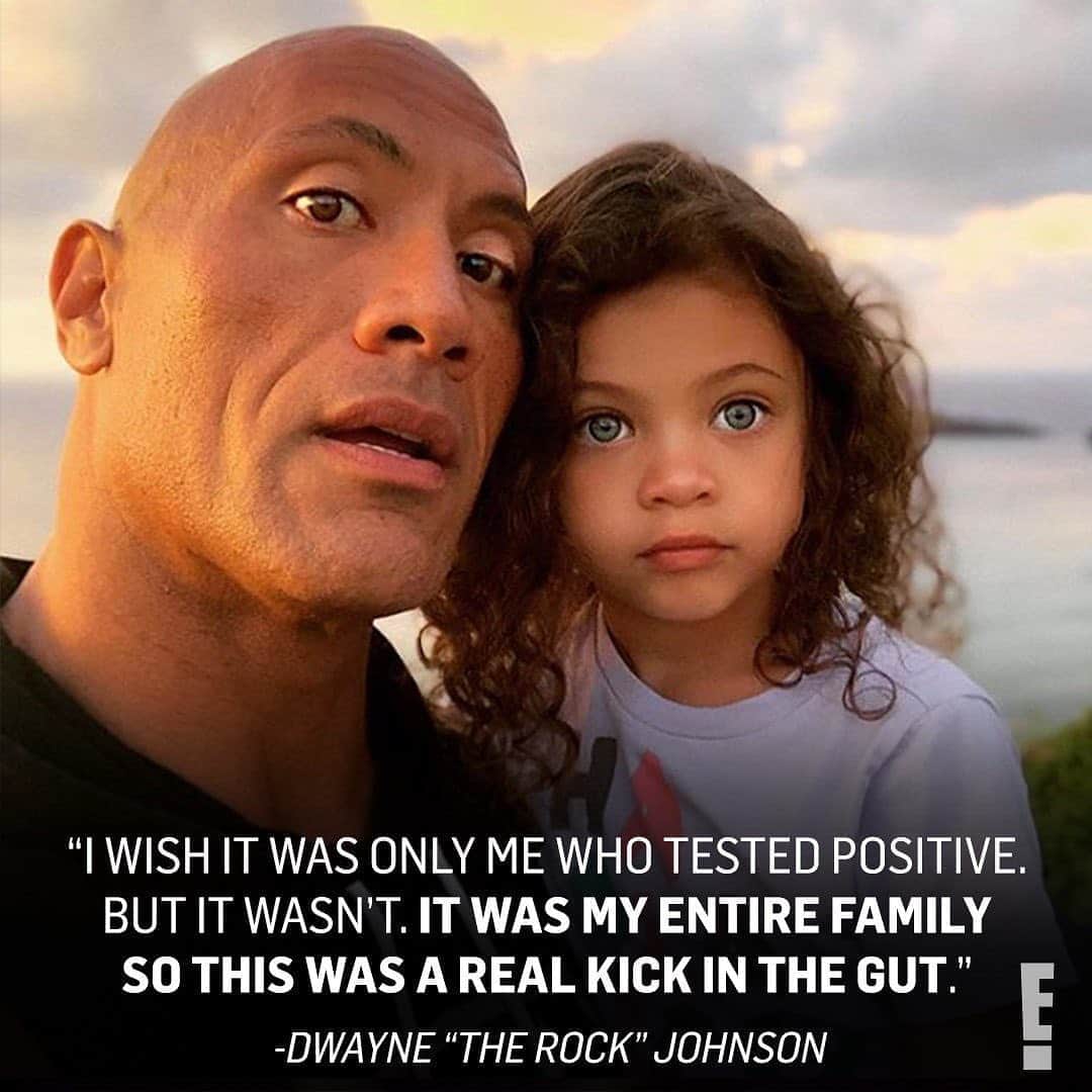 E! Onlineさんのインスタグラム写真 - (E! OnlineInstagram)「Dwayne "The Rock" Johnson and his family are in recovery after testing positive for Covid-19. His entire update is at the link in our bio. (📷: Instagram)」9月3日 9時49分 - enews