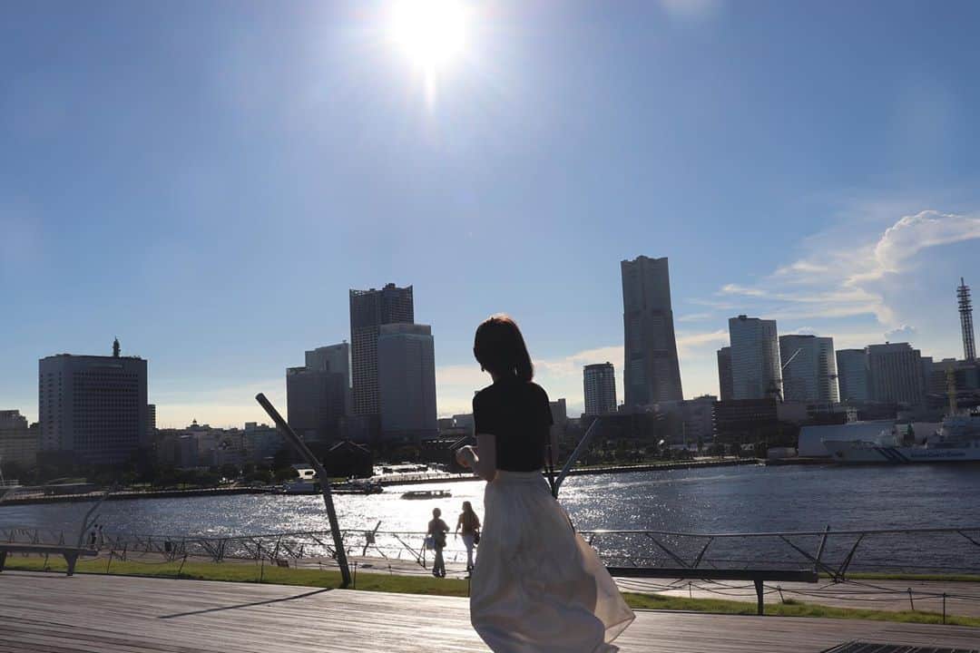 田辺奈菜美のインスタグラム：「#太陽#横浜#大桟橋」
