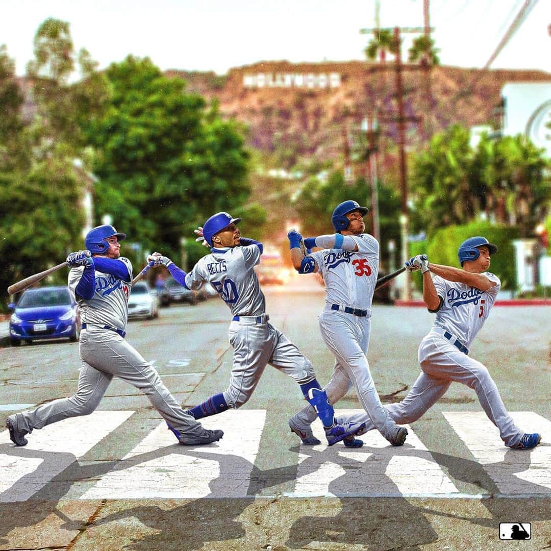 MLBさんのインスタグラム写真 - (MLBInstagram)「The Dodgers just set the NL record for homers in a month, and they have the best record in baseball ... is this their year?」9月3日 1時27分 - mlb