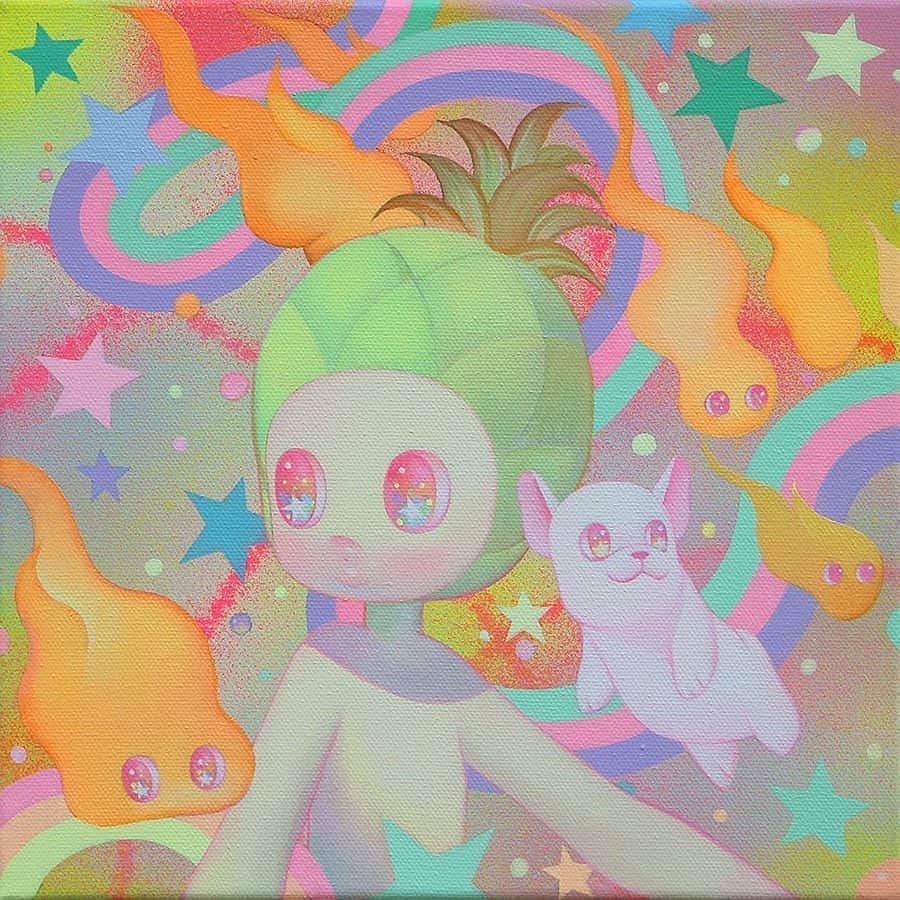 Instagramさんのインスタグラム写真 - (InstagramInstagram)「Korean artist So Youn Lee’s (@soyounlee) ethereal paintings imagine a new universe inhabited by Mango, her name for her cute, cartoonish characters.⁣ ⁣ “I gave my characters the name Mango to reflect how I feel about them. I was doodling one day and what came up was some weird-looking face with big eyes. It recalled the memory of when I first tasted a piece of mango fruit. The texture was so foreign, so weird at first, but slowly, I started liking it. I wanted my characters to be weird at first glance but become familiar and connected to the viewers over time.”⁣ ⁣ “When I was young, I was surrounded by cartoons and animations. I love the simplicity of the forms and the exaggeration in the cartoons and animations but still how precisely they could tell the stories and emotions,” says So Youn, who lives in Los Angeles.⁣ ⁣ “My characters have big eyes because that’s how I felt when I came to the USA. I didn’t understand the language nor the culture. I needed to observe the new world around me aggressively and carefully, but still with excitement and a fresh perspective,” she says.⁣ ⁣ #ThisWeekOnInstagram⁣ ⁣ Art by @soyounlee」9月3日 1時23分 - instagram