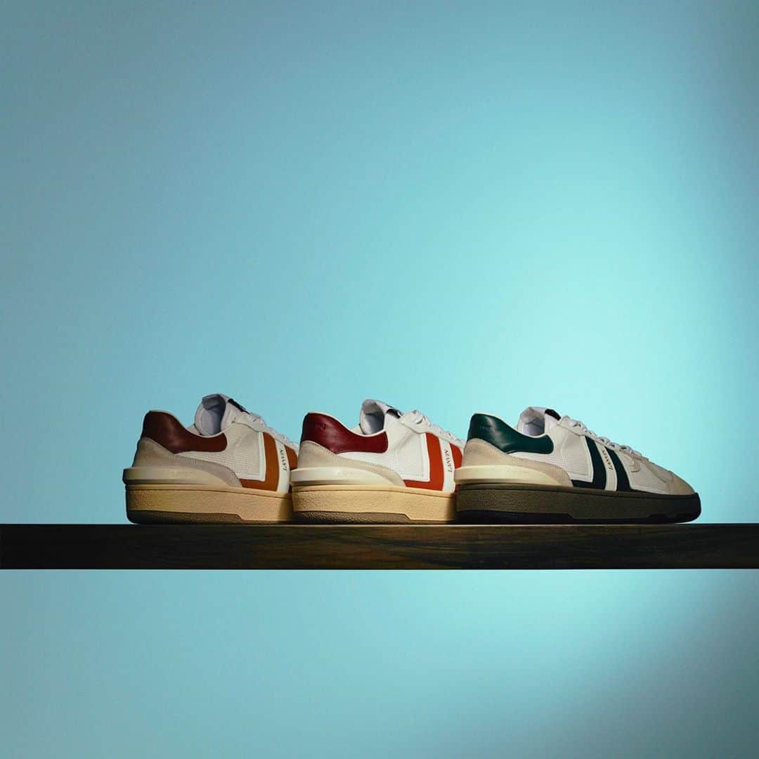 ランバンのインスタグラム：「#LanvinFW20 Clay sneakers in leather. Available now via link in bio and in stores.  #LanvinShoes #Lanvin」