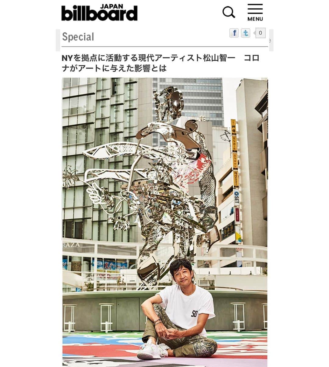 松山智一さんのインスタグラム写真 - (松山智一Instagram)「Thanks to Billboard Japan @billboard_japan for the artist interview:  アーティストインタビュー：松山智一。『NYを拠点に活動する現代アーティスト松山智一　コロナがアートに与えた影響とは』 📸 by木村辰郎  full article at ( 全記事は): http://www.billboard-japan.com/special/preview/b685ae720baf509b18412c6a7c513bcf/2985」9月3日 1時41分 - tomokazumatsuyama