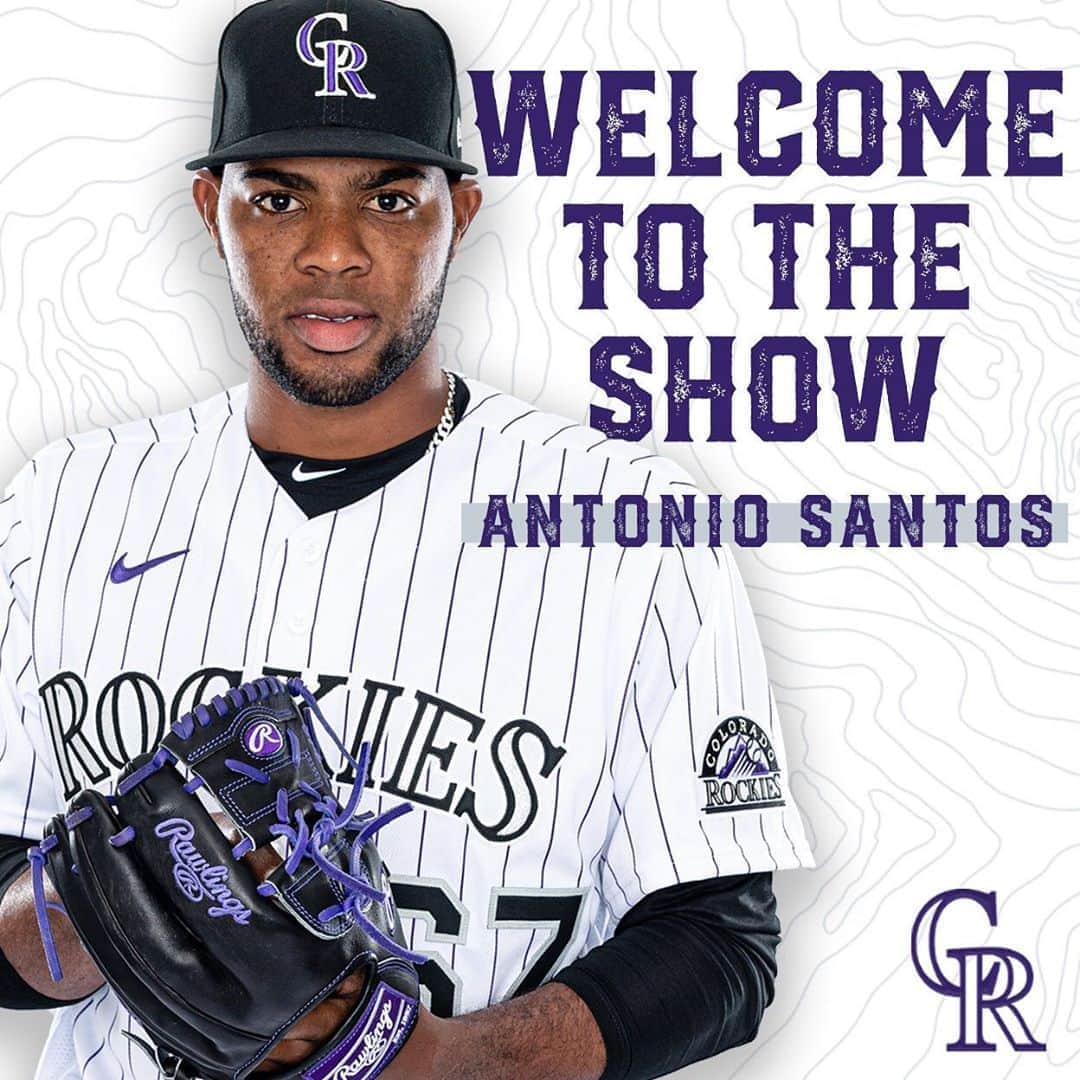 コロラド・ロッキーズさんのインスタグラム写真 - (コロラド・ロッキーズInstagram)「From the DR to MLB, Antonio Santos is a big leaguer! Congratulations to @antonio__santos45, the 19,844th player in Major League Baseball history 👏」9月3日 2時02分 - rockies