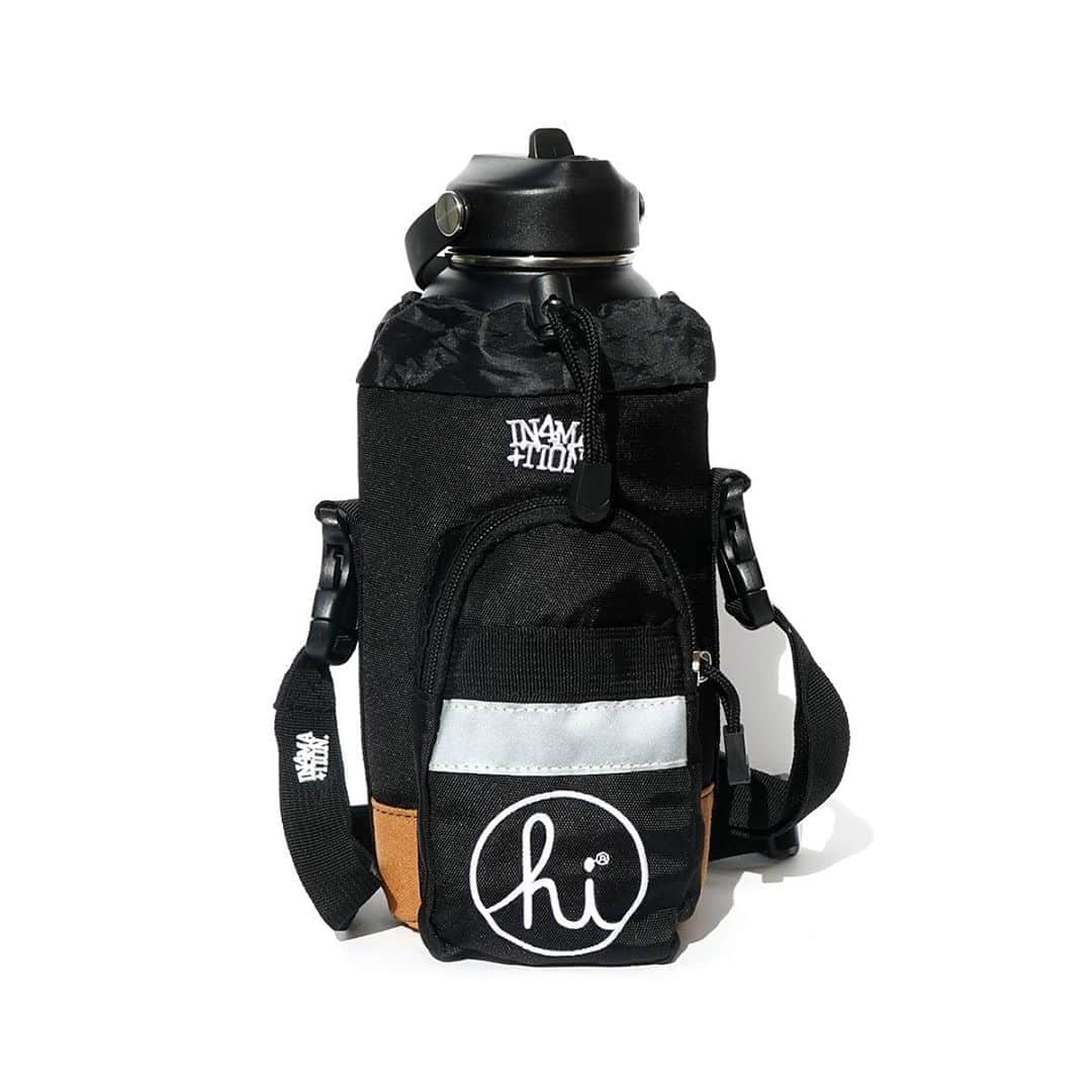 のインスタグラム：「#hawaiioriginals Hi Drobag part of today’s Hi droflask & Hi drobag drop . This bag details as follows   - Fits 32oz and 40oz Flask - 3M Reflective Strip - Shoulder Strap and Carabiner  - Pocket fits phone and wallet - Canvas Material  Collection dropping today at 8am Hawaiian Standard Time   In4mation.co」