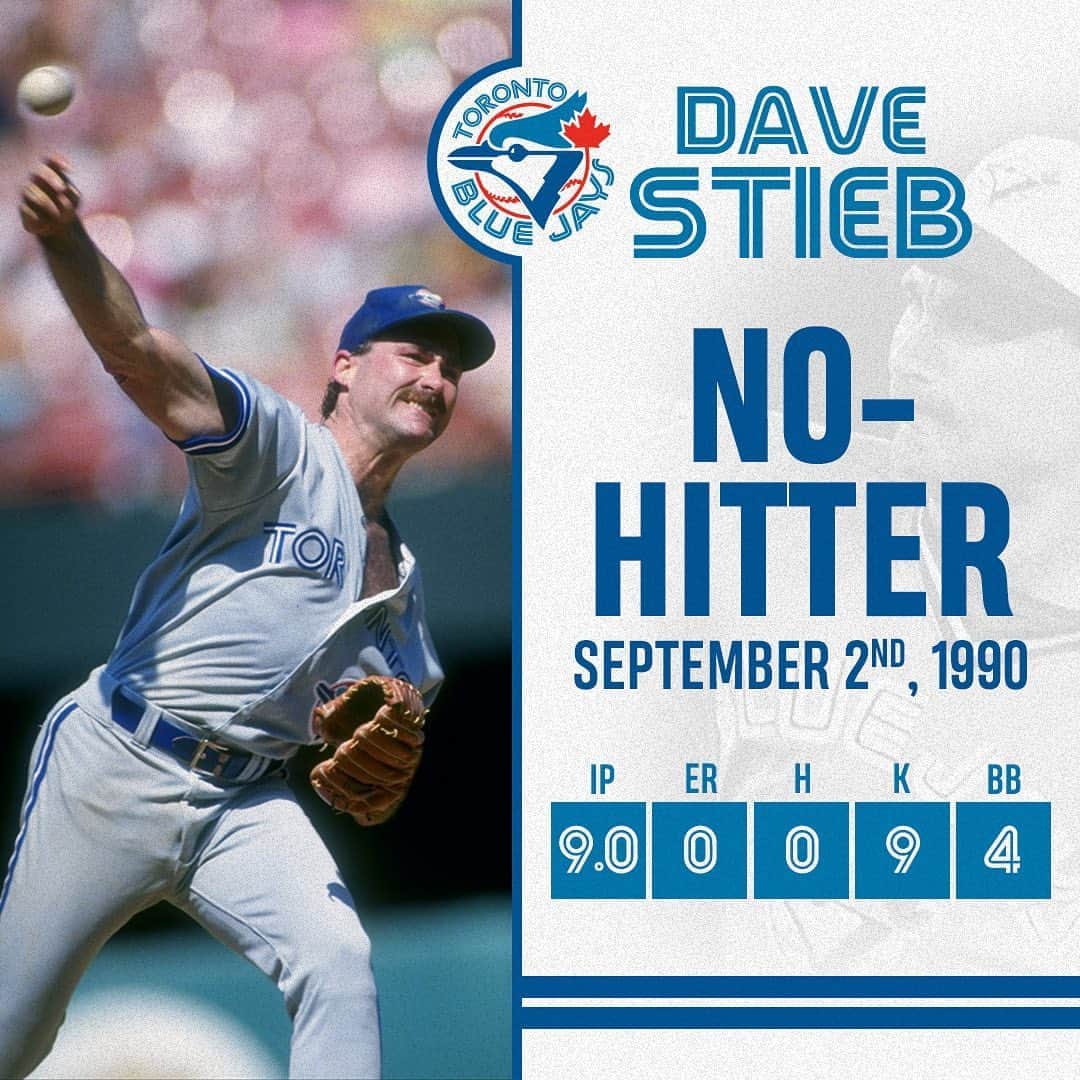 トロント・ブルージェイズさんのインスタグラム写真 - (トロント・ブルージェイズInstagram)「30 years ago today, Dave Stieb threw the first No-Hitter in #BlueJays history! 👏」9月3日 3時04分 - bluejays