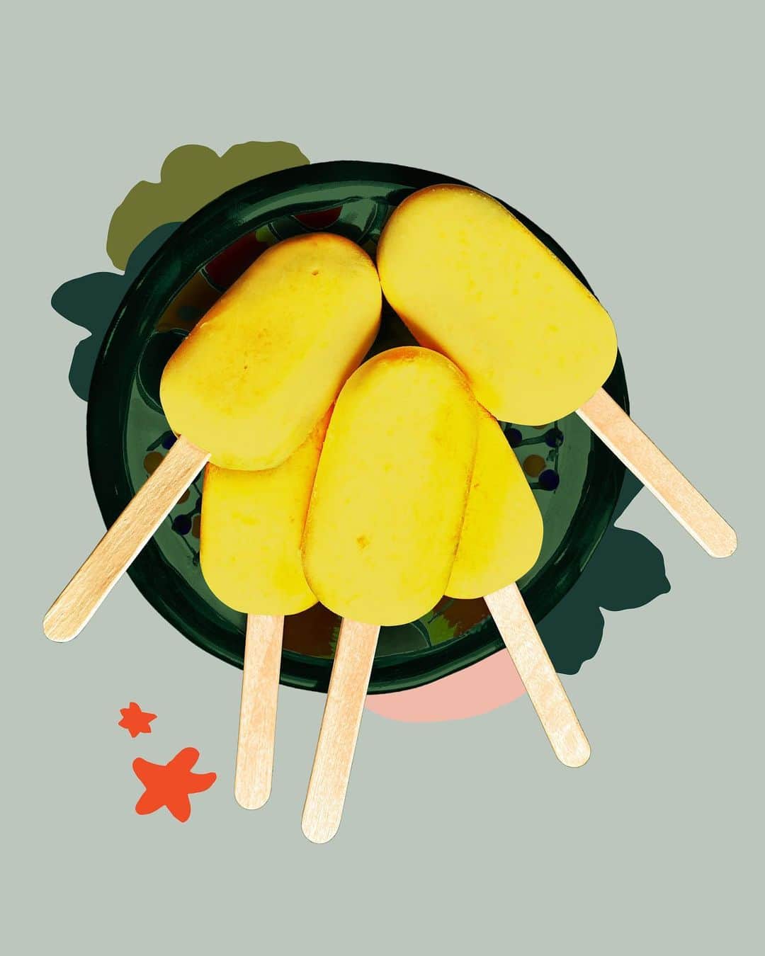 Chobaniのインスタグラム：「Beat the heat with a frozen treat this long weekend—like these orange mango coconut ice pops, made with Chobani Greek Yogurt 🌞 Swipe for the recipe. #chobaniathome」