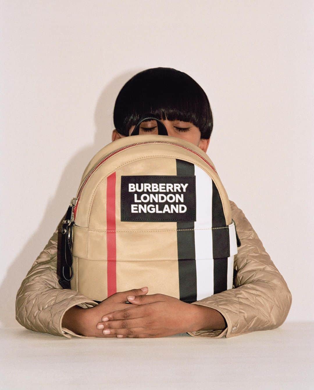 Burberryさんのインスタグラム写真 - (BurberryInstagram)「Back together . Our spacious Icon stripe backpack, crafted from sustainable ECONYL® and finished with our refreshed logo . #Burberry」9月3日 4時00分 - burberry