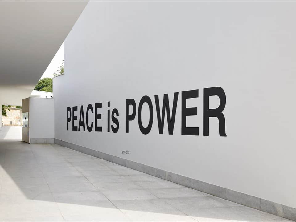 オノ・ヨーコさんのインスタグラム写真 - (オノ・ヨーコInstagram)「Installation views, Yoko Ono: The Learning Garden of Freedom, Serralves Museum of Contemporary Art, Porto @fundacao_serralves on view May 30 - November 15, 2020 ﻿ ﻿Works listed in order: ﻿ ﻿1) EN TRANCE, 1990/2020 ﻿2) TO SEE THE SKY, 2015 ﻿3) PEACE is POWER, 2017/2020 ﻿4) EX IT, 1997/2020 ﻿5) ADD COLOR (REFUGEE BOAT), 1960/2016-2020 ﻿6) WISH PIECE, 1973/2020 ﻿7) Multiple works in view ﻿8) OPEN WINDOW, 1998/2020 ﻿ ﻿Photos: © Filipe Braga ﻿」9月3日 5時00分 - yokoono