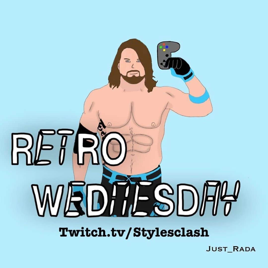 アレン・ジョーンズのインスタグラム：「A little retro never hurt anybody...I don’t think. Twitch.tv/Stylesclash 10pm」
