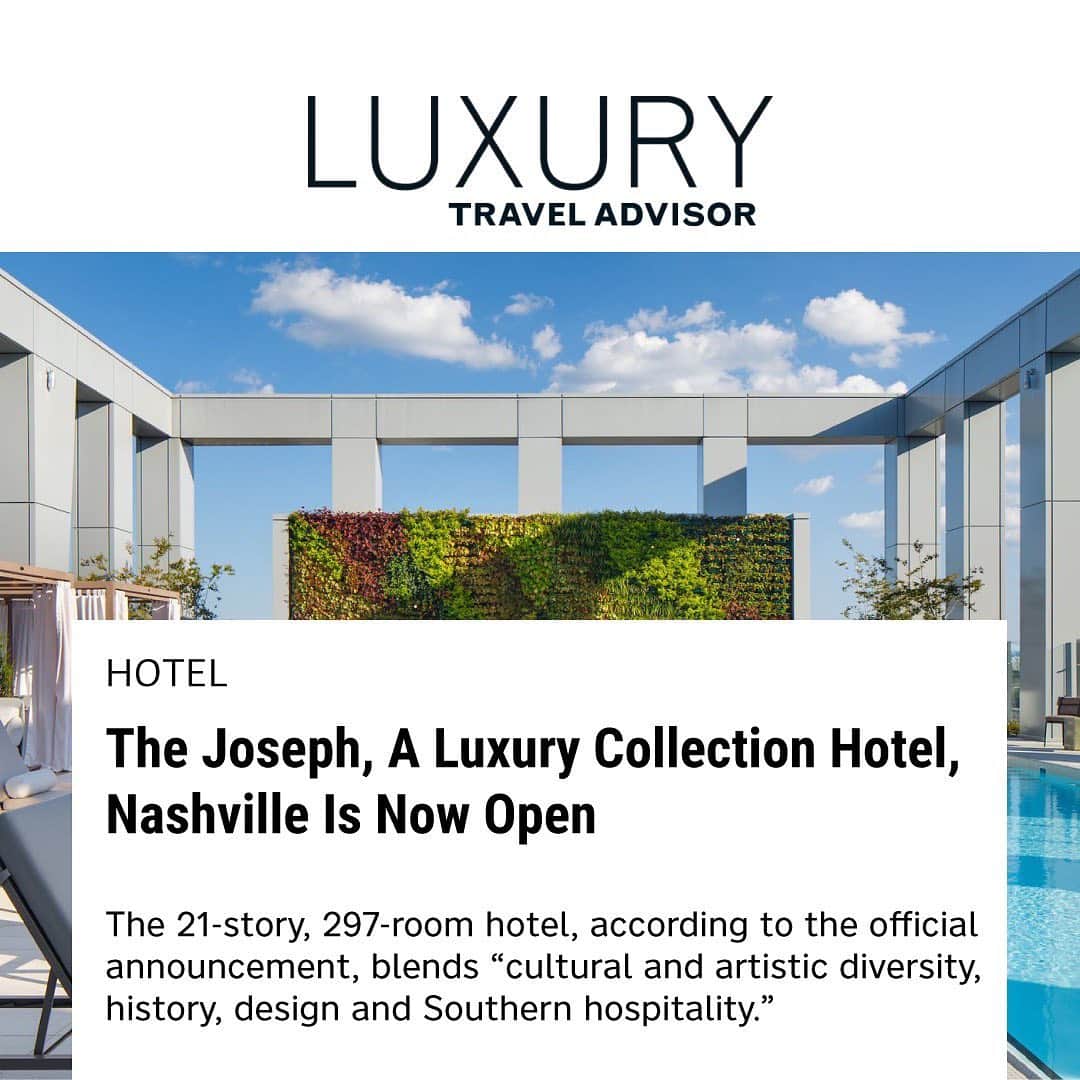 Biologique Recherche USAさんのインスタグラム写真 - (Biologique Recherche USAInstagram)「We are thrilled to announce the launch of a new partnership with The Joseph, a Luxury Collection Hotel in Nashville, TN. Freshly opened in August, the 21-story hotel blends “cultural and artistic diversity, history, design and Southern hospitality.” Among its multiple sophisticated amenities, @thejosephnashville provides its guests with the best of skincare in a 5,500-square-foot spa and salon, Rose. Rose’s services include an extensive selection of @biologique_recherche hyper-customized treatments along with steam rooms and multi-sensory experience showers. • • #biologiquerecherche #passion #expert #wellnesswithbr #wellness #wellnesswednesday #buildingbetterskin #skininstant #followyourskininstant #thejoseph #thejosephnashville #luxurycollection #luxurycollectionhotels #hotelspa #nashville #tennessee」9月3日 10時34分 - biologique_recherche_usa